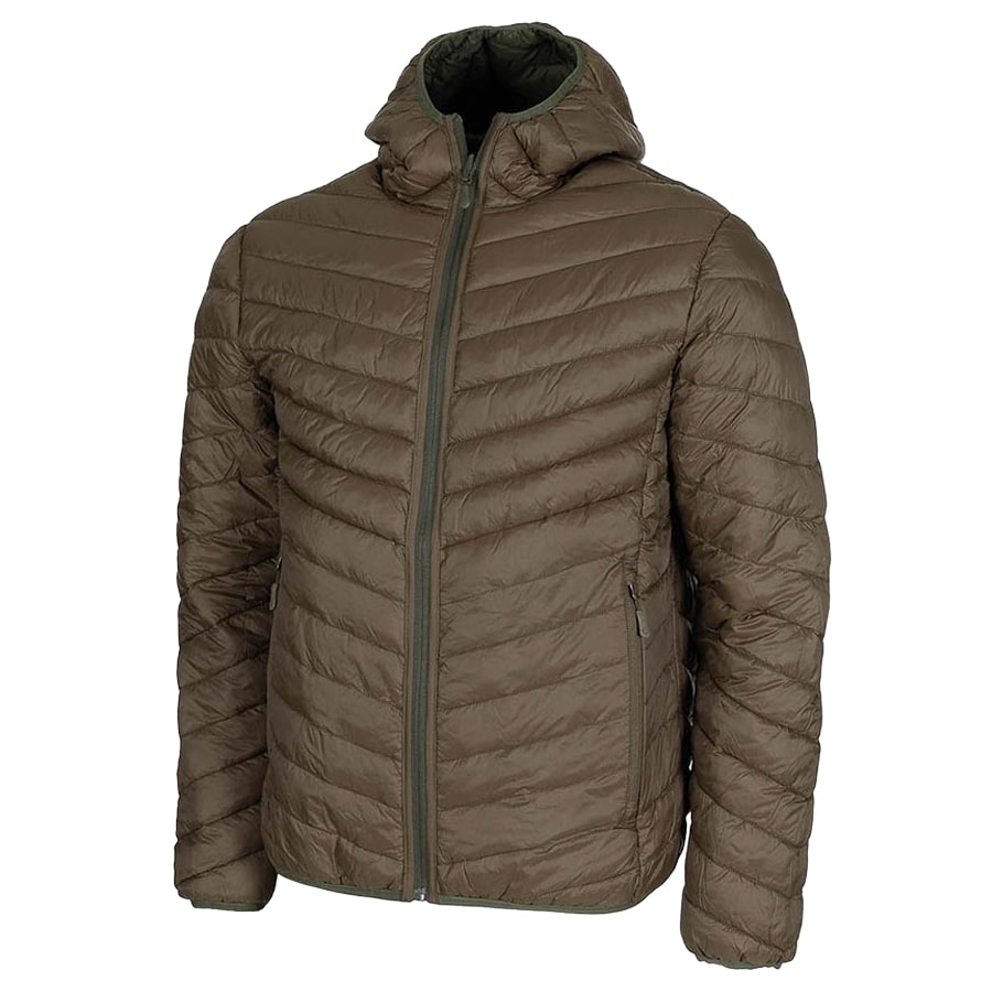 Kurtka MFH Reversible Quilted Thermal Jacket - OD Green/Brown