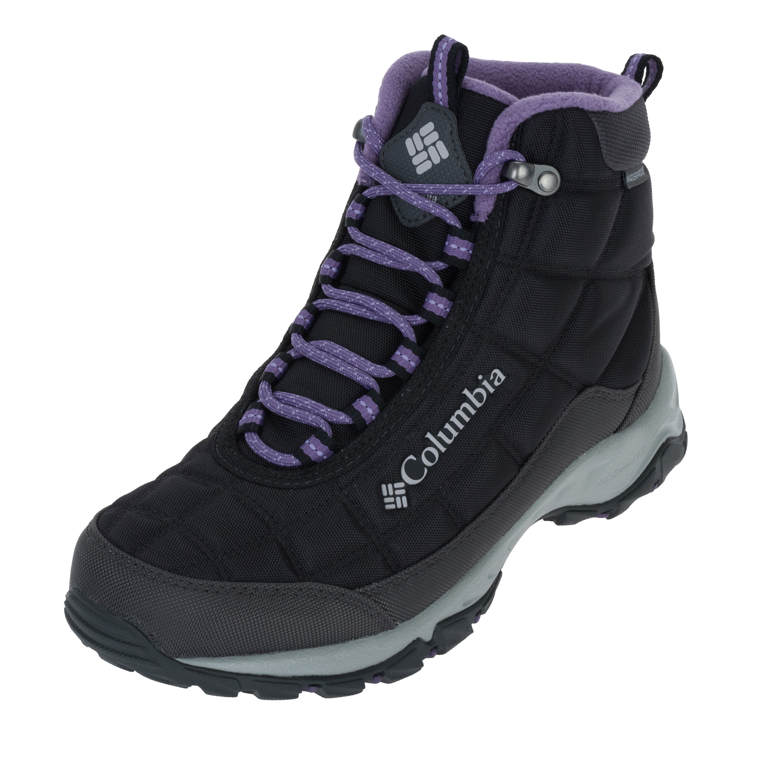Buty damskie Columbia Firecamp - Black/Plum Purple