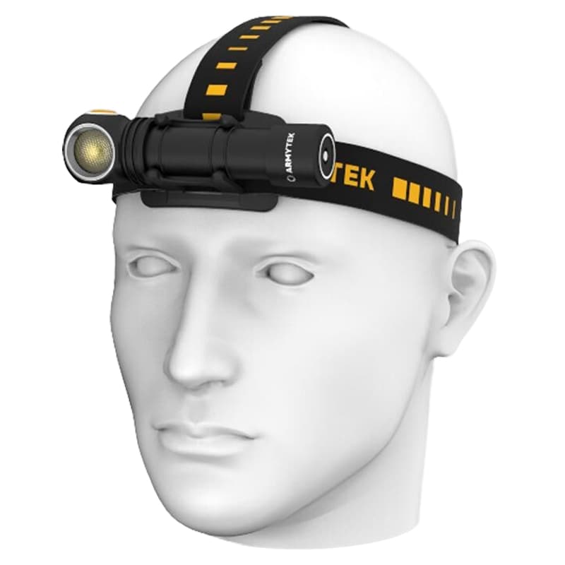 Latarka czołowa i kątowa Armytek Wizard C2 Pro Magnet USB Warm 3w1 PCB - 2330 lumenów