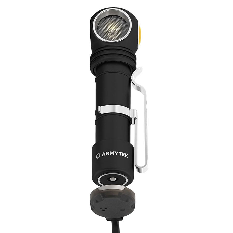 Latarka czołowa i kątowa Armytek Wizard C2 Pro Magnet USB Warm 3w1 PCB - 2330 lumenów