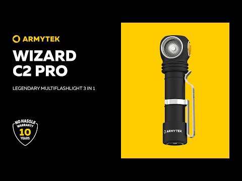 Latarka czołowa i kątowa Armytek Wizard C2 Pro Magnet USB Warm 3w1 PCB - 2330 lumenów