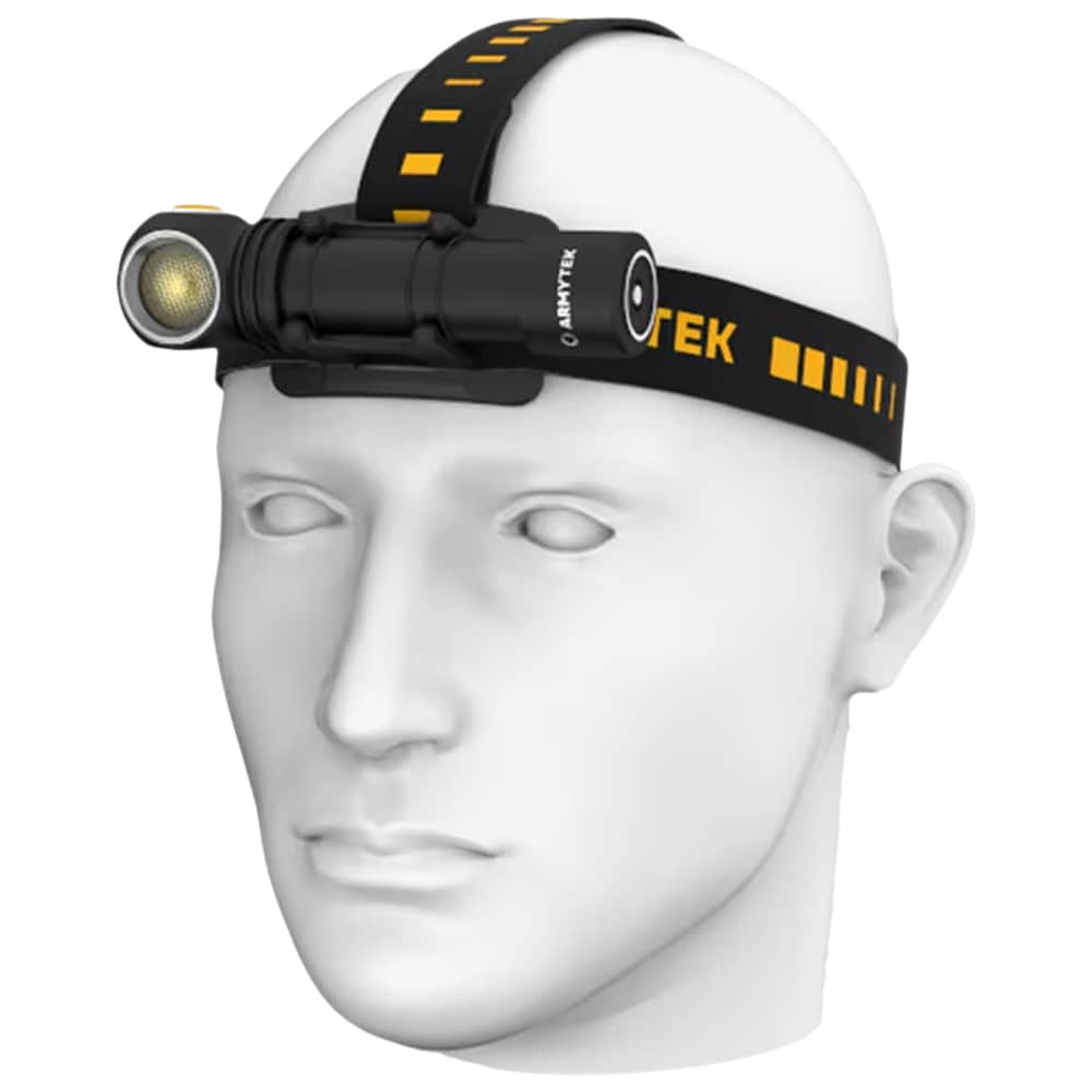 Latarka czołowa i kątowa Armytek Wizard C2 Magnet USB Warm PCB - 1120 lumenów