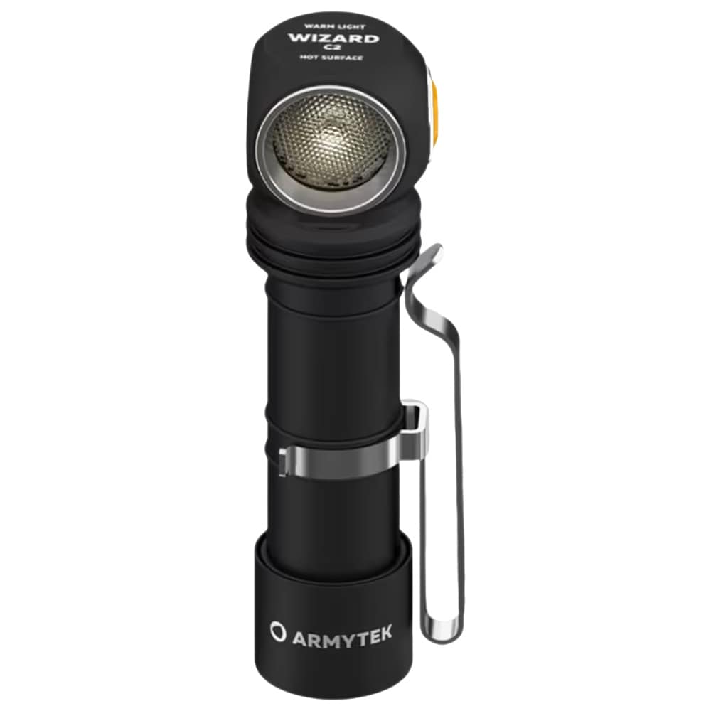 Latarka czołowa i kątowa Armytek Wizard C2 Magnet USB Warm PCB - 1120 lumenów