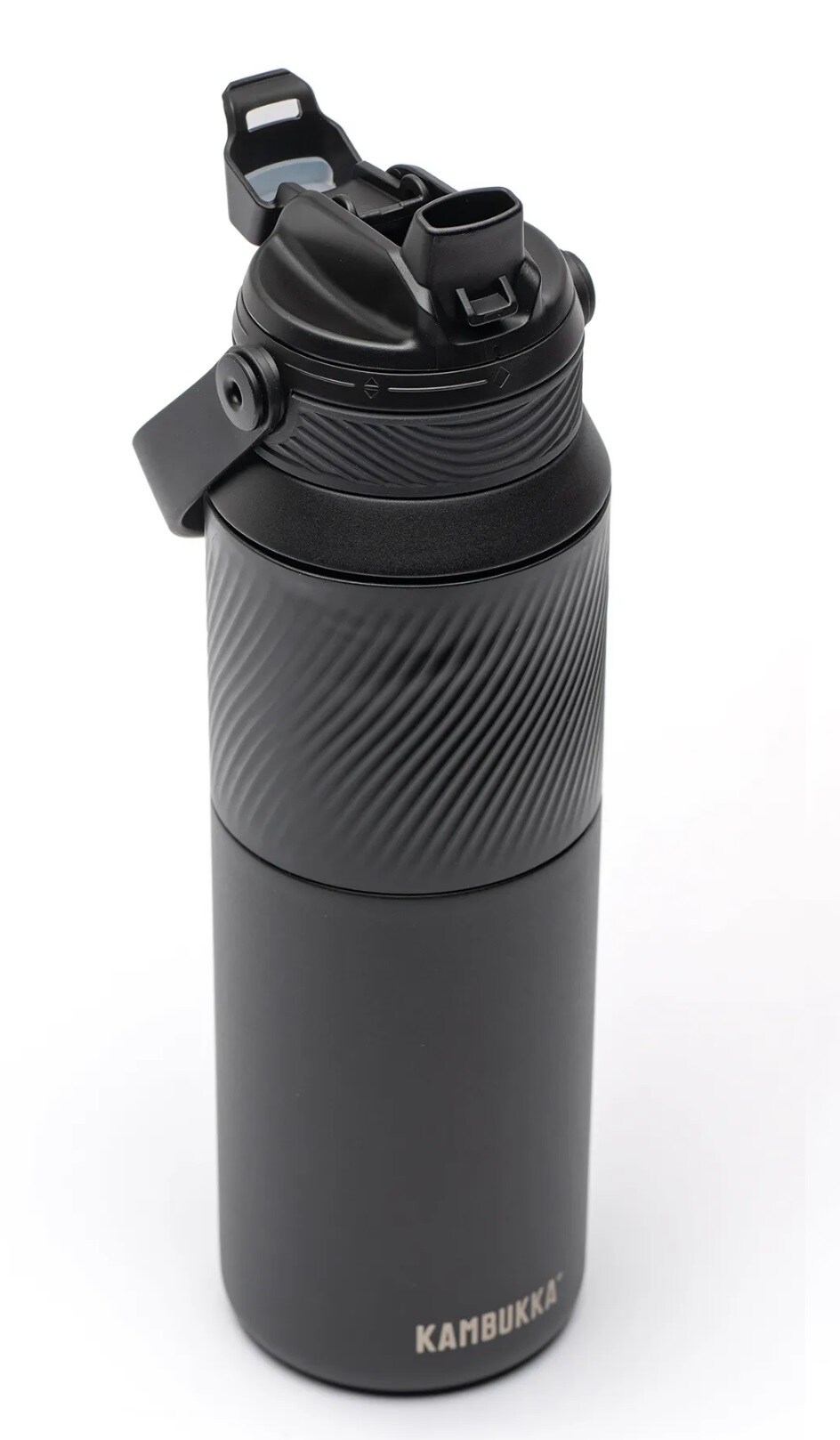 Kambukka Dupla Insulated Thermal Bottle 1 l - Black Raven