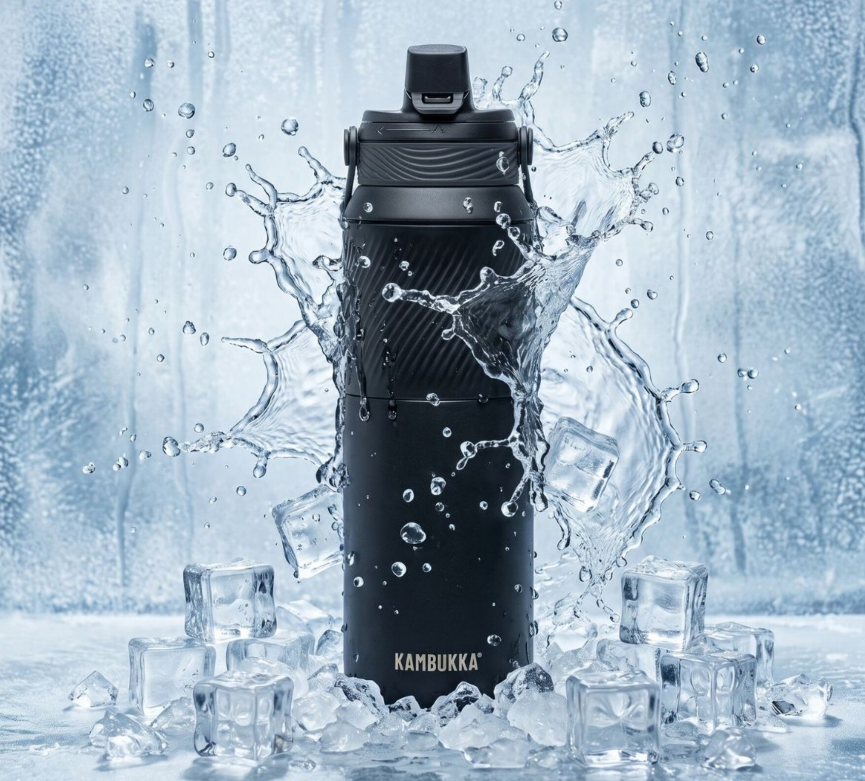 Kambukka Dupla Insulated Thermal Bottle 1 l - Black Raven