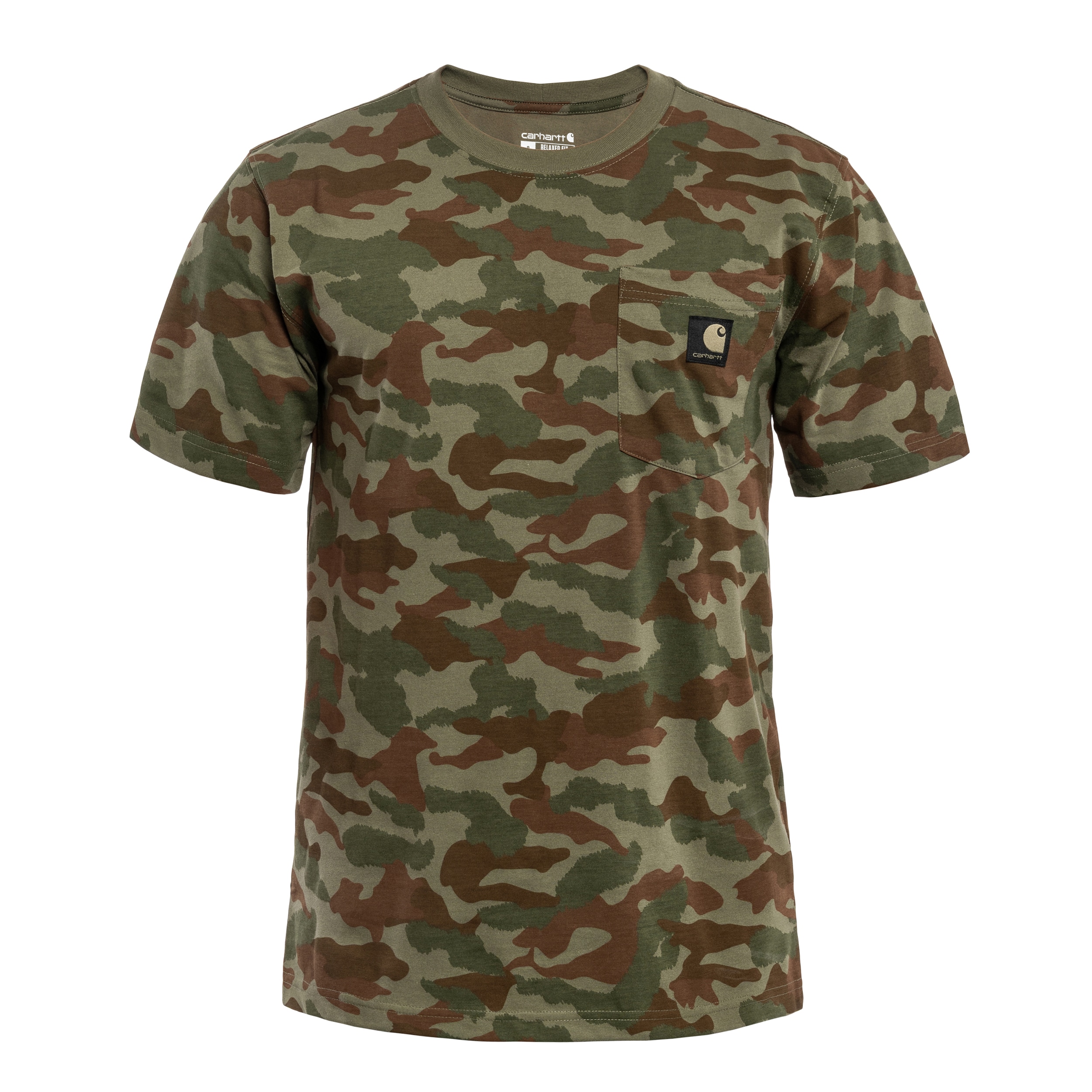 Koszulka T-Shirt Carhartt Irvine Pocket - Army Green Camo