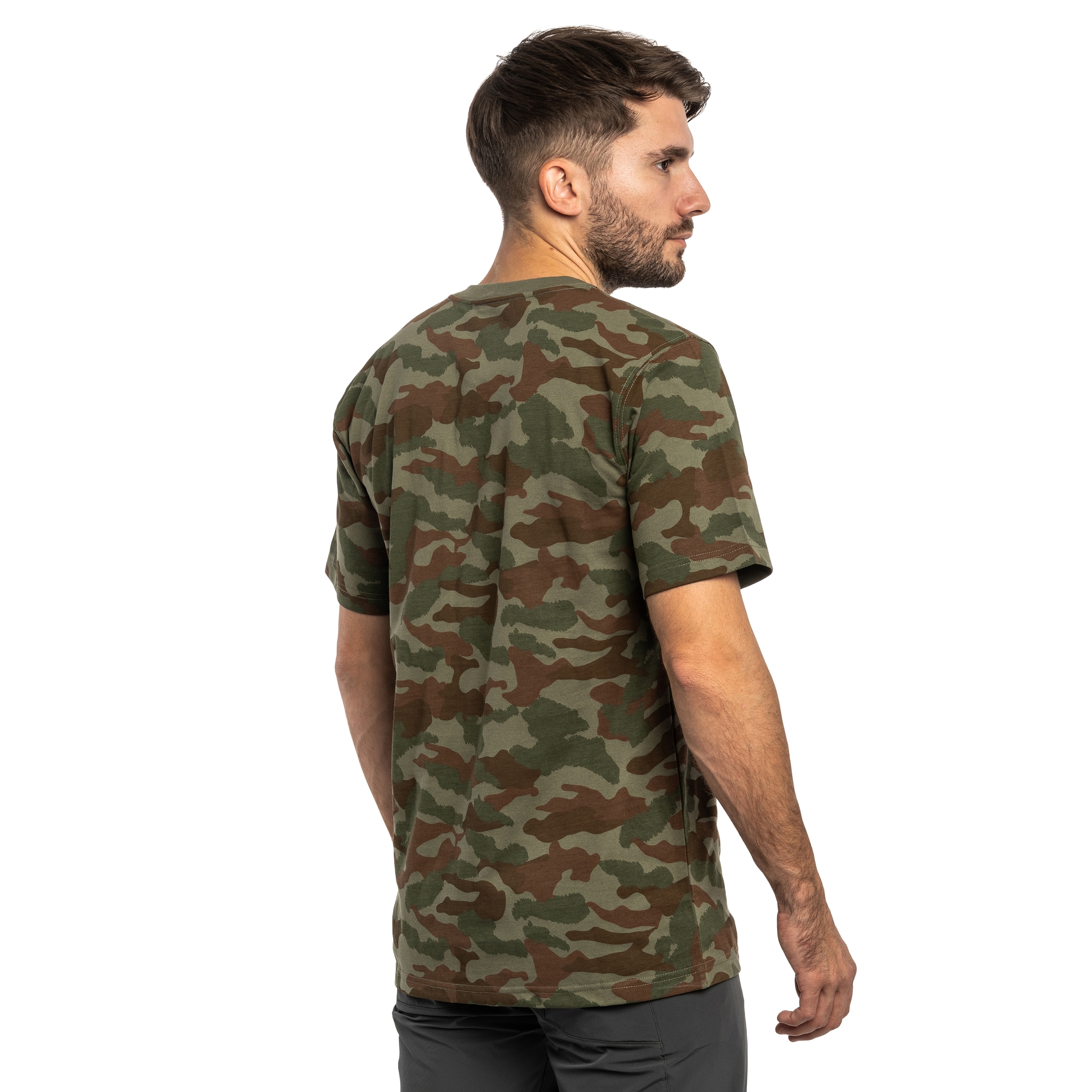 Koszulka T-Shirt Carhartt Irvine Pocket - Army Green Camo