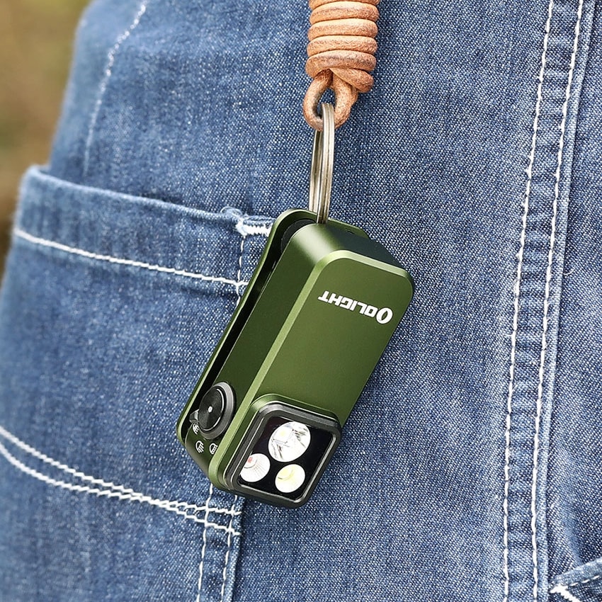 Latarka akumulatorowa Olight Oclip Pro OD Green - 500 lumenów
