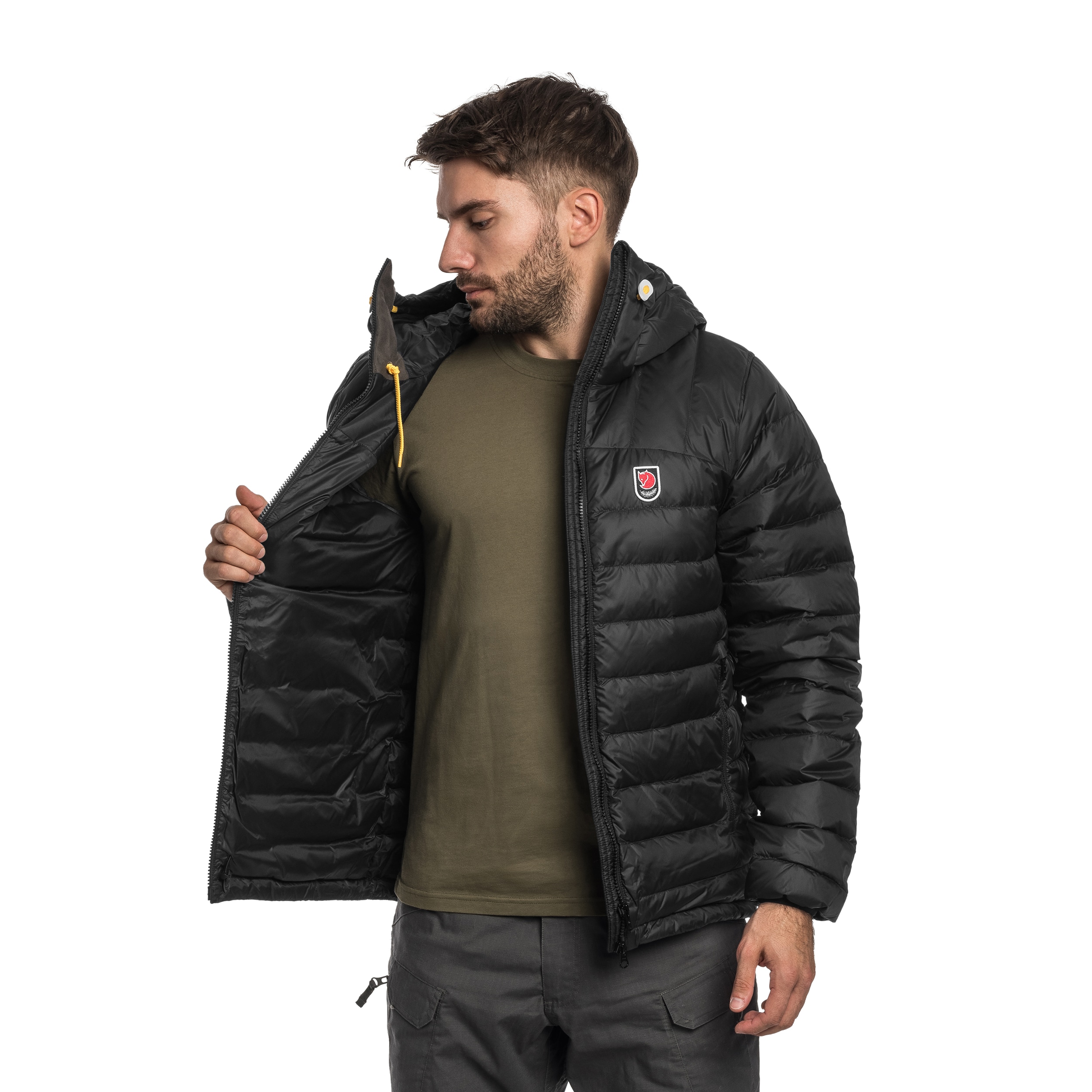 Kurtka Fjallraven Expedition Pack Down Hoodie - Black