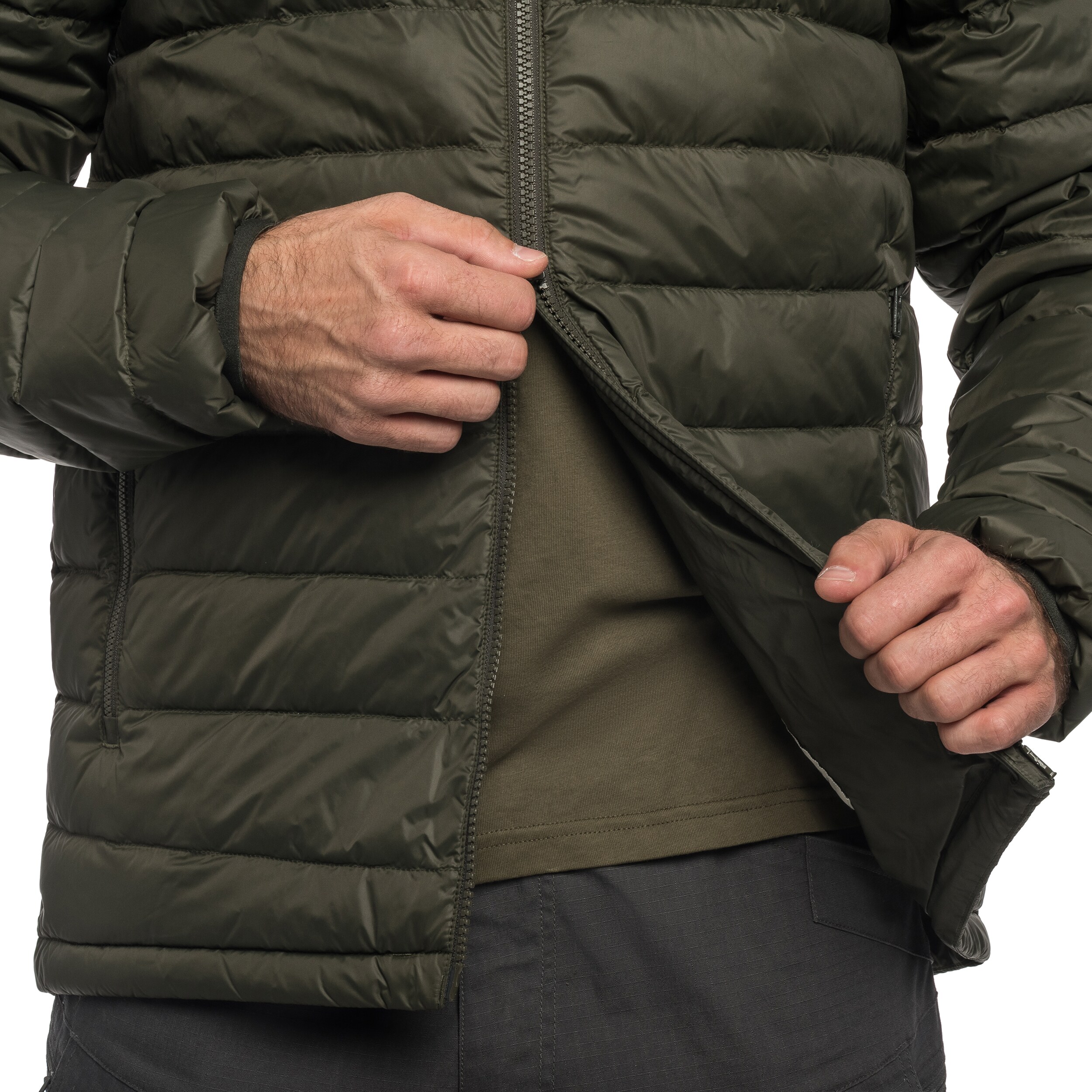 Kurtka Fjallraven Expedition Pack Down Hoodie - Deep Forest