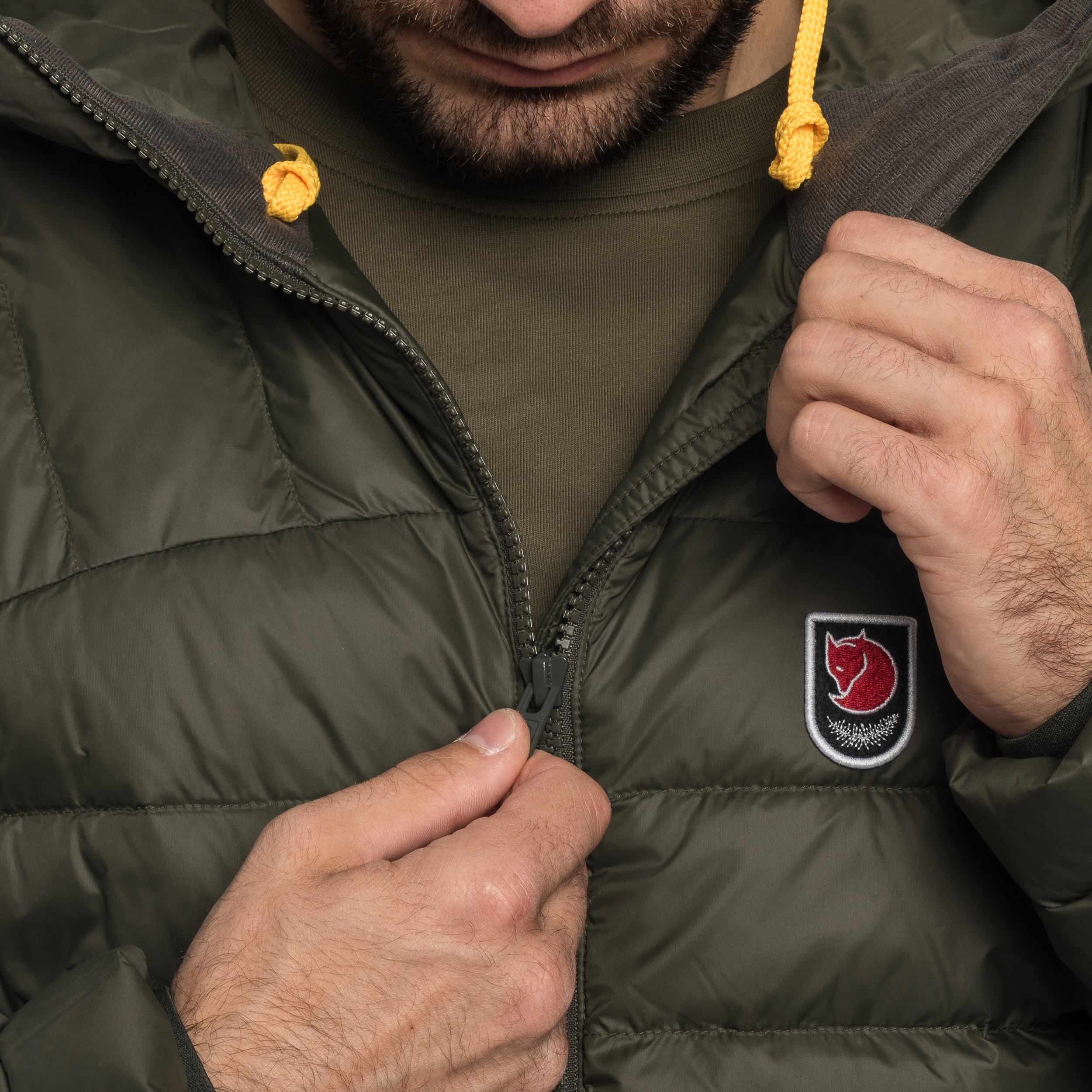 Kurtka Fjallraven Expedition Pack Down Hoodie - Deep Forest
