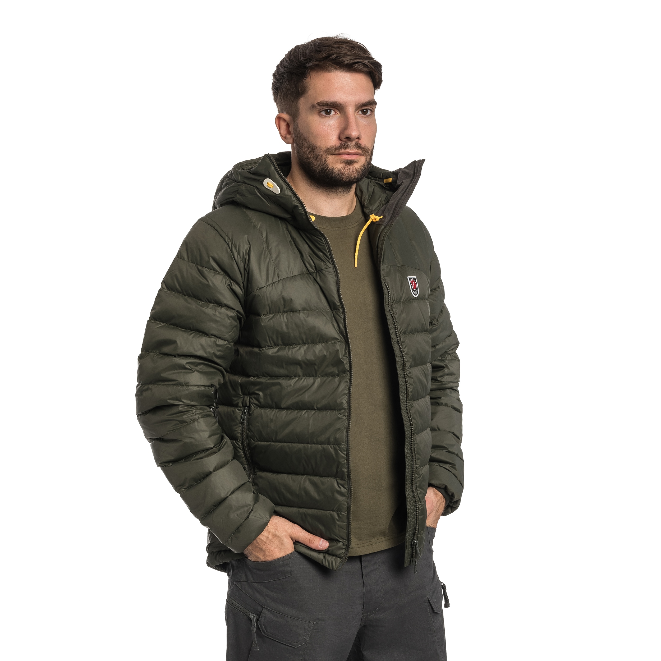 Kurtka Fjallraven Expedition Pack Down Hoodie - Deep Forest