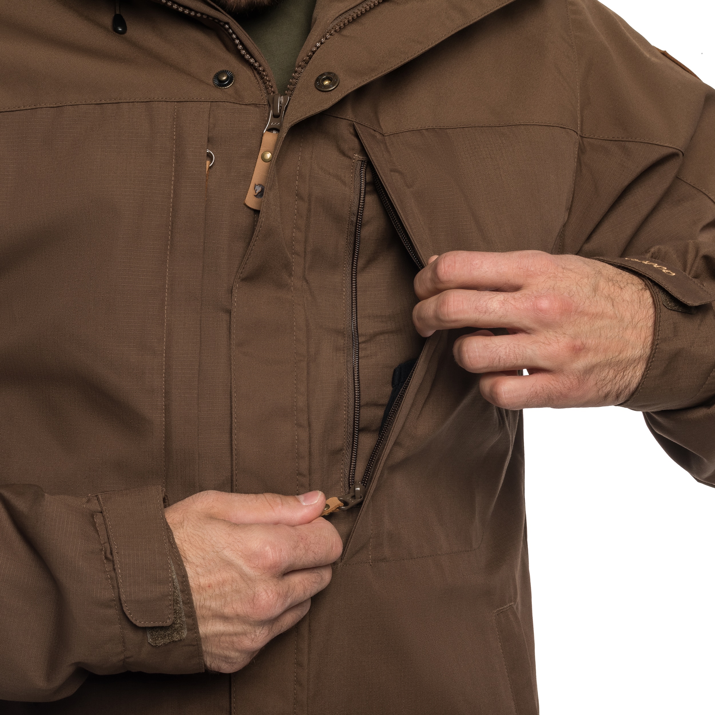 Kurtka Fjallraven Skogso Padded - Dark Oak