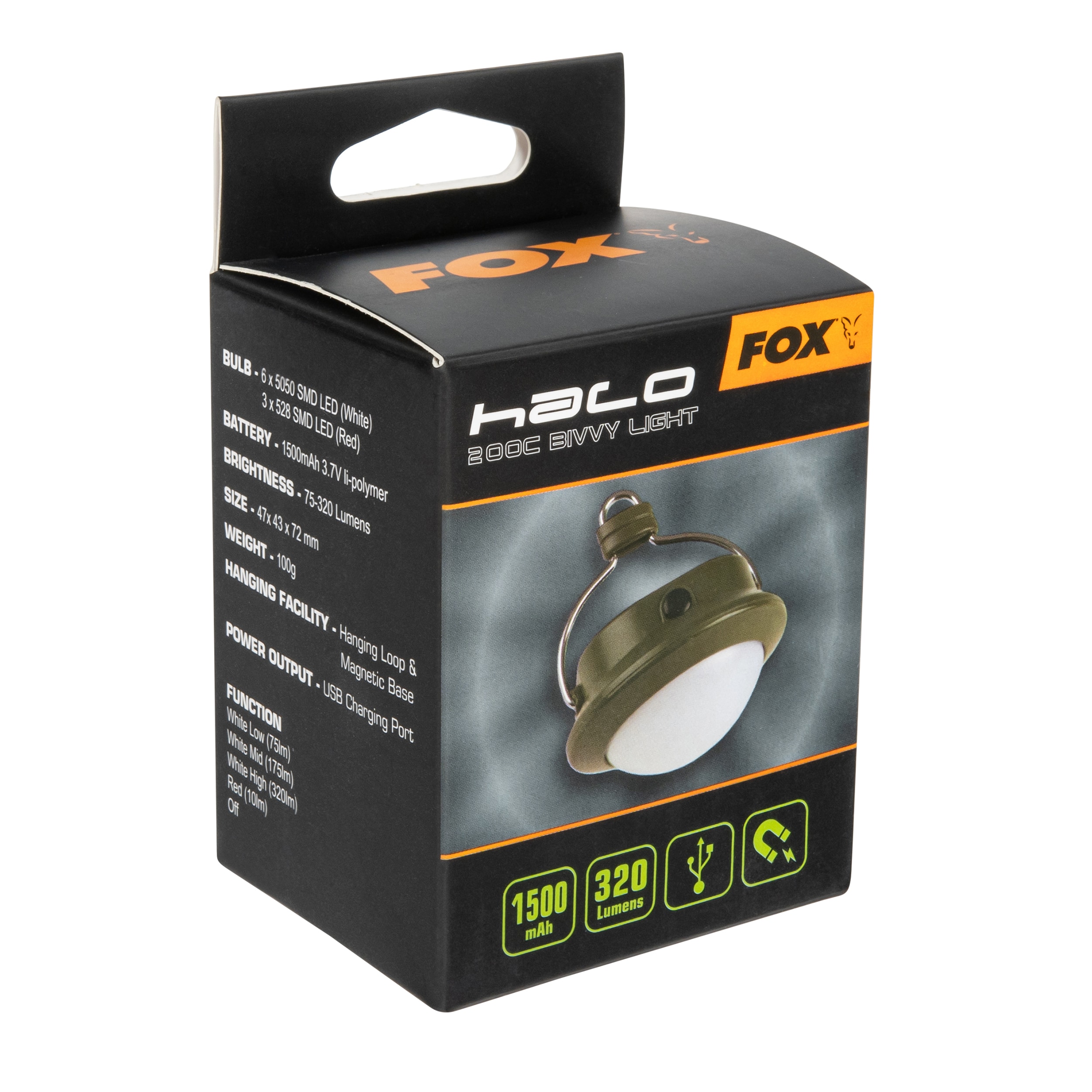 Lampa Fox Halo 200C Bivvy Light - 320 lumenów