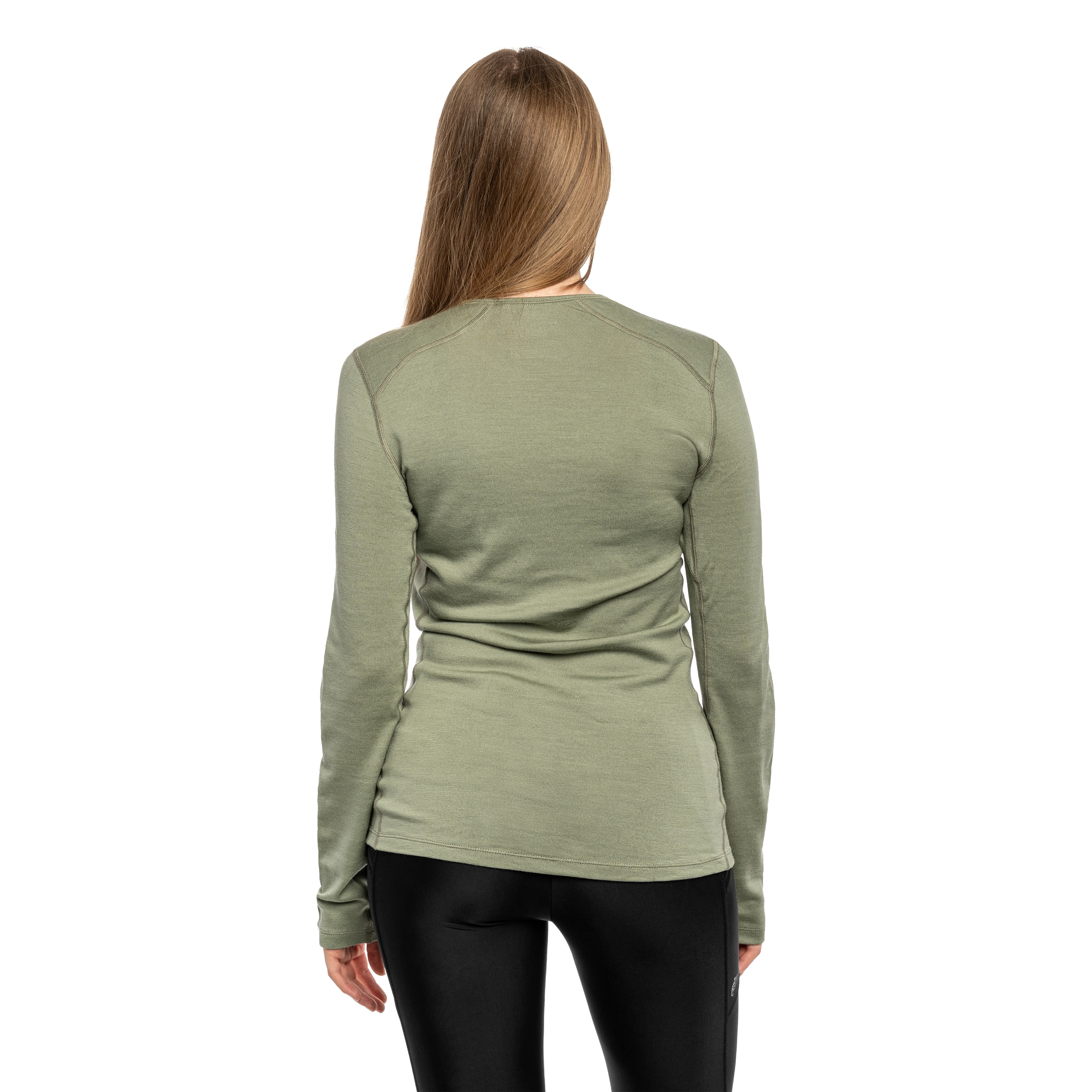 Koszulka termoaktywna damska Icebreaker Merino 260 Oasis Long Sleeve Crew - Lichen