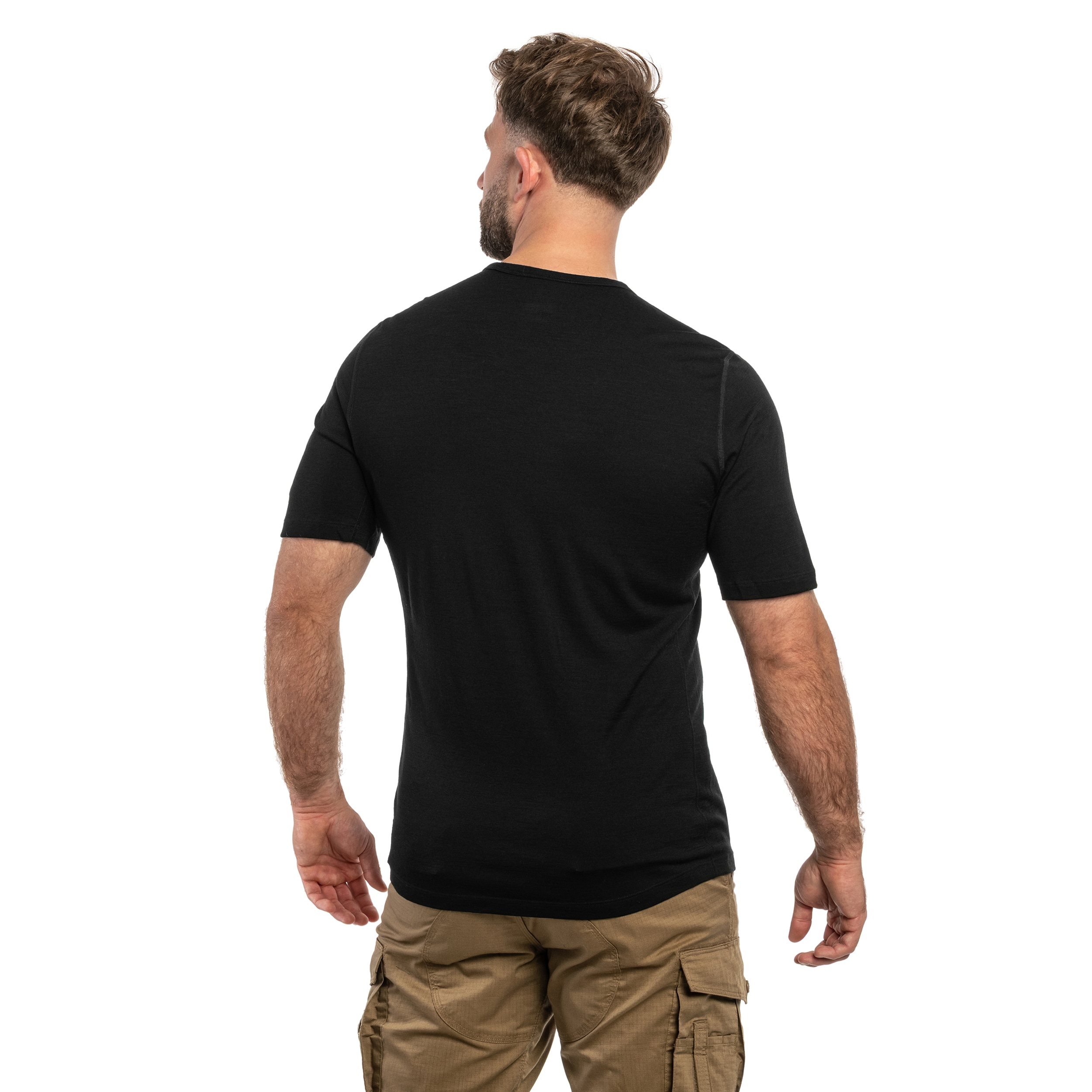 Koszulka termoaktywna Icebreaker Merino 200 Oasis Crewe Short Sleeve - Black