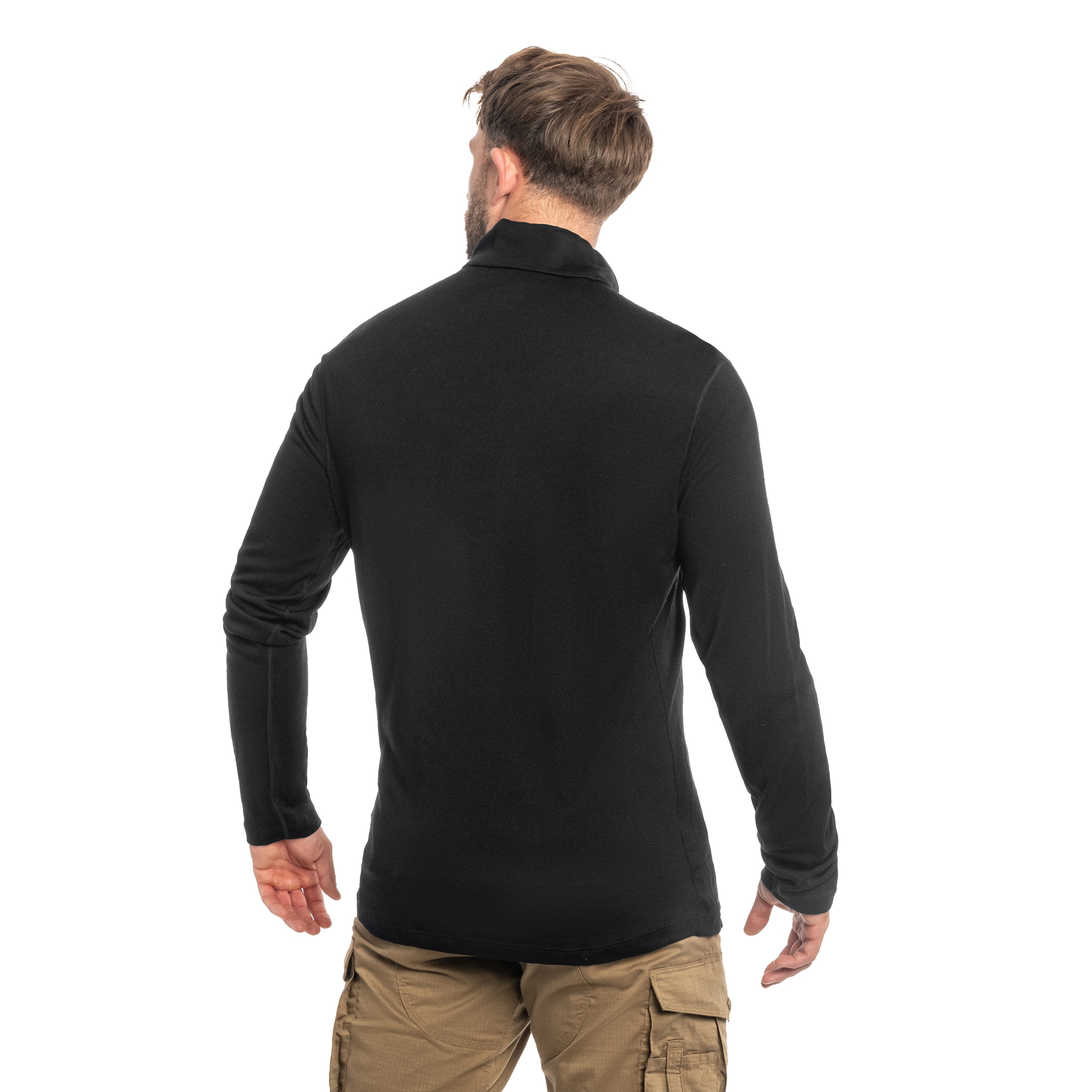 Koszulka termoaktywna Icebreaker Merino 260 Oasis Half-Zip - Black