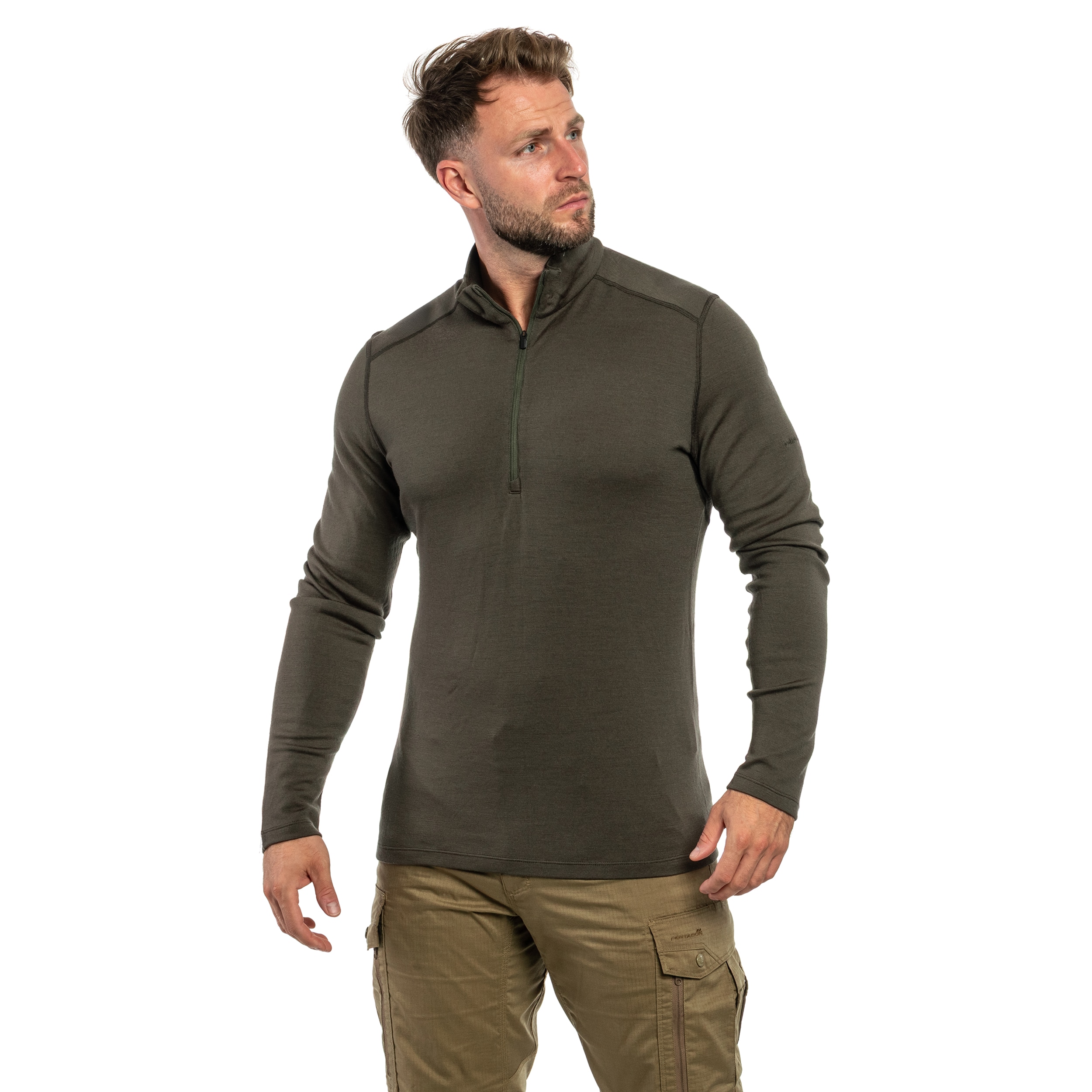 Koszulka termoaktywna Icebreaker Merino 260 Oasis Half-Zip - Dark Loden
