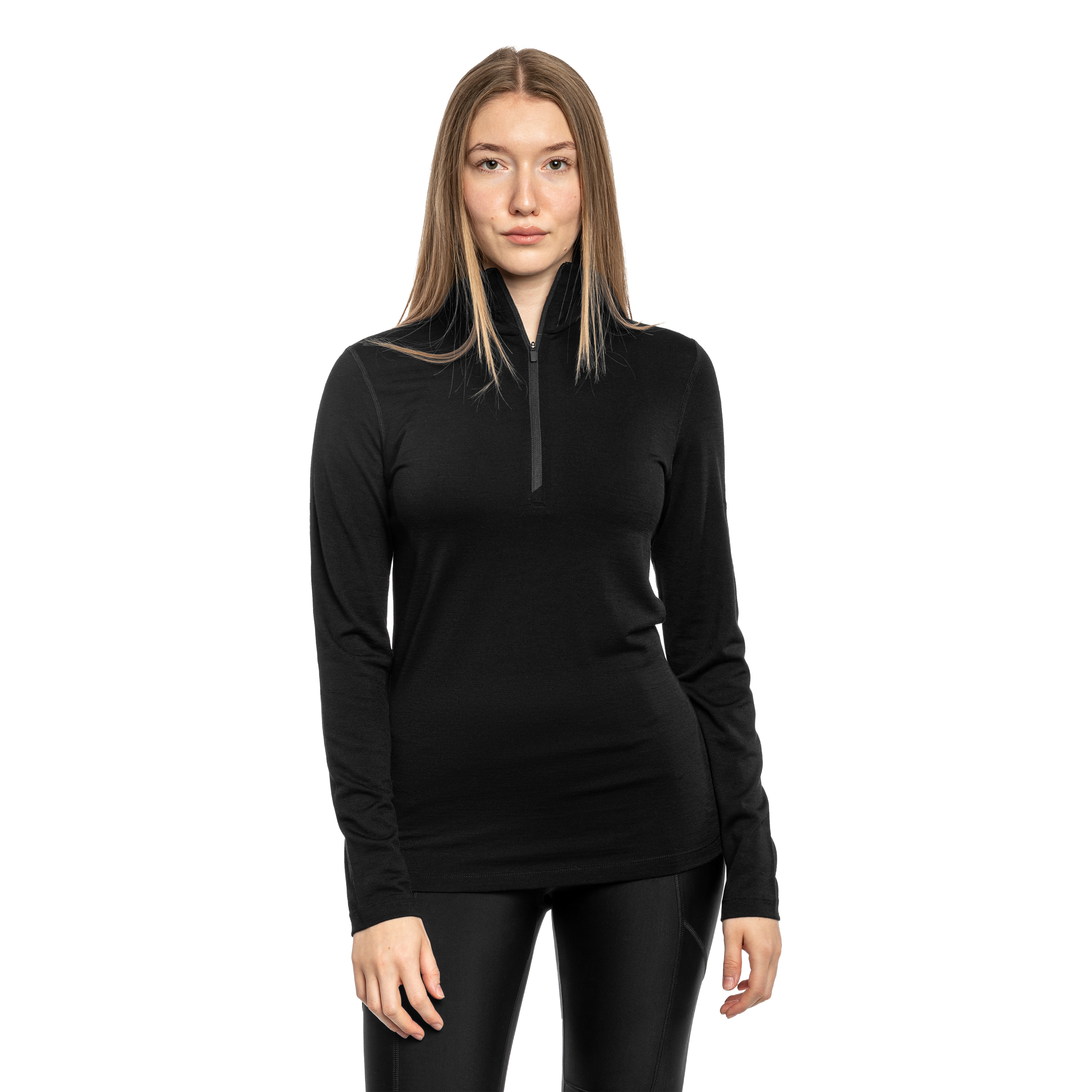 Жіноча термоактивна кофта Icebreaker Merino 200 Oasis Half-Zip - Black