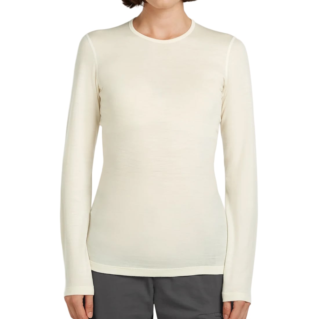 Koszulka termoaktywna damska Icebreaker Merino 200 Oasis Long Sleeve Crew - Undyed