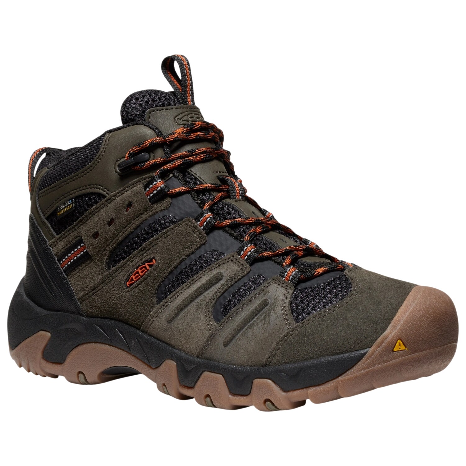 Buty Keen Headout MID WP - Olive/Fossil Orange