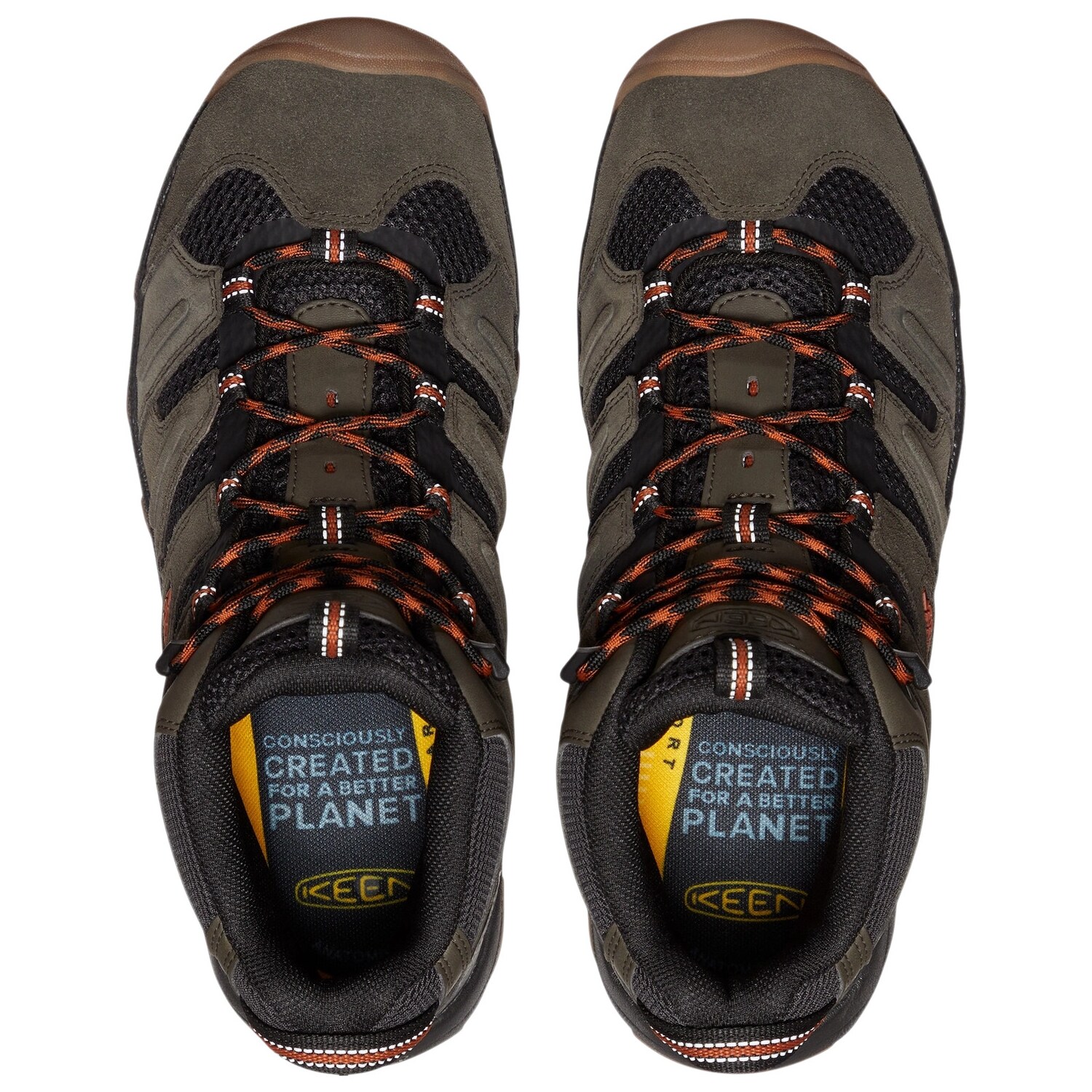 Buty Keen Headout MID WP - Olive/Fossil Orange