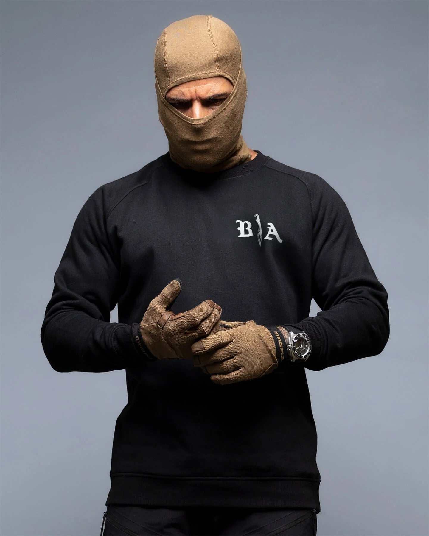 Bluza Brothers in Arms Die Once Crewneck - Black