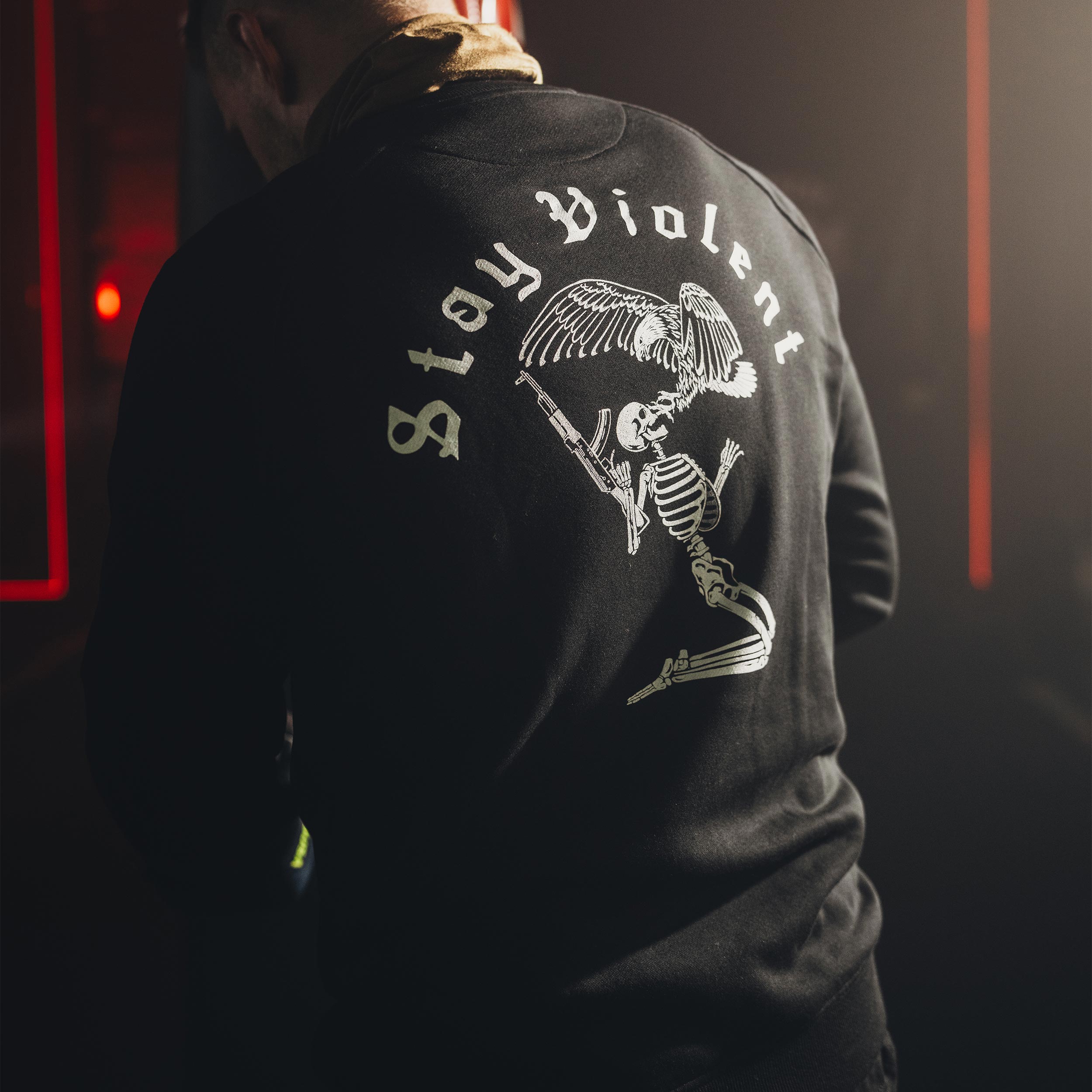 Bluza Brothers in Arms Stay Violent Crewneck - Black