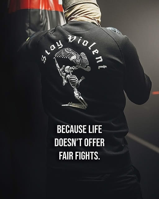 Bluza Brothers in Arms Stay Violent Crewneck - Black