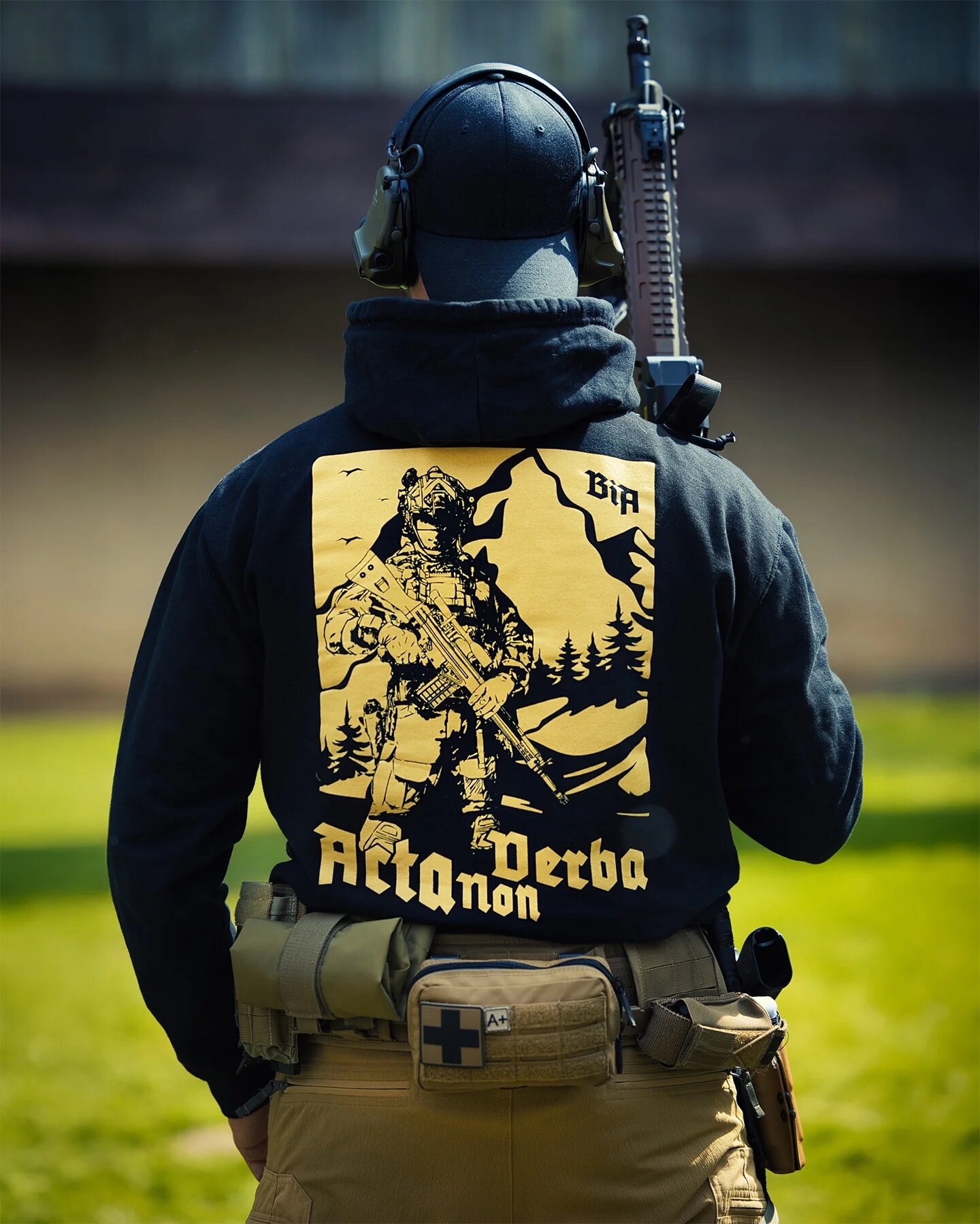 Brothers in Arms Acta Non Verba Hoodie - Black