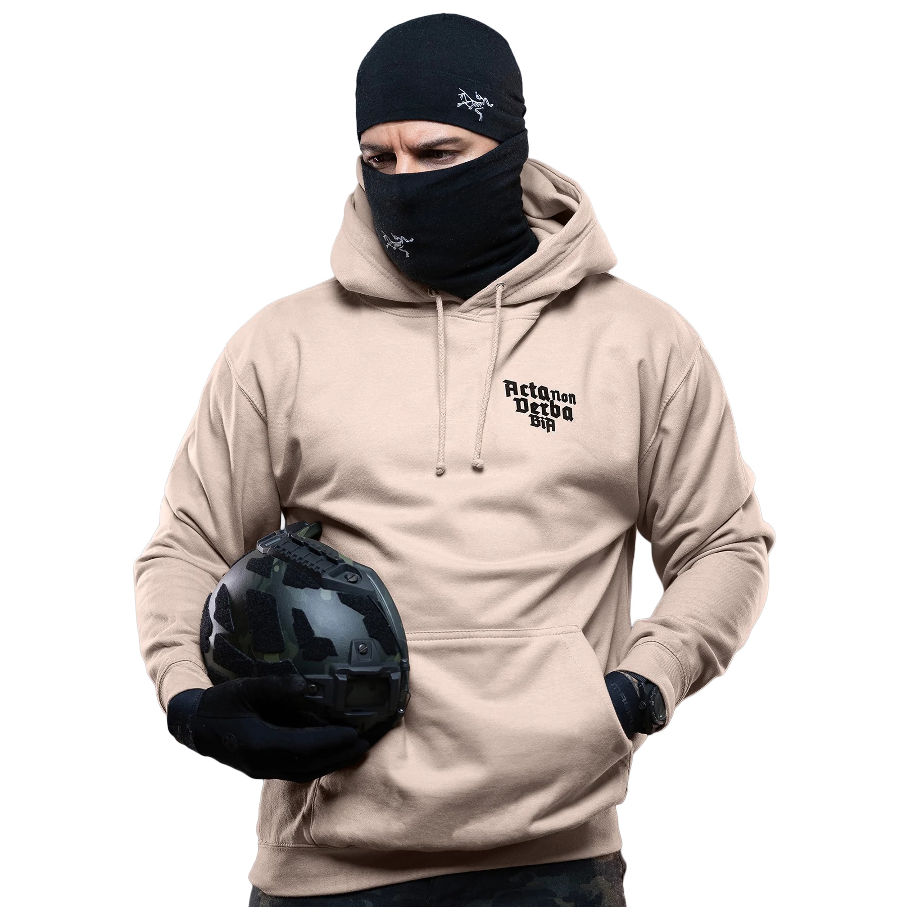 Bluza Brothers in Arms Acta Non Verba Hoodie - Sand