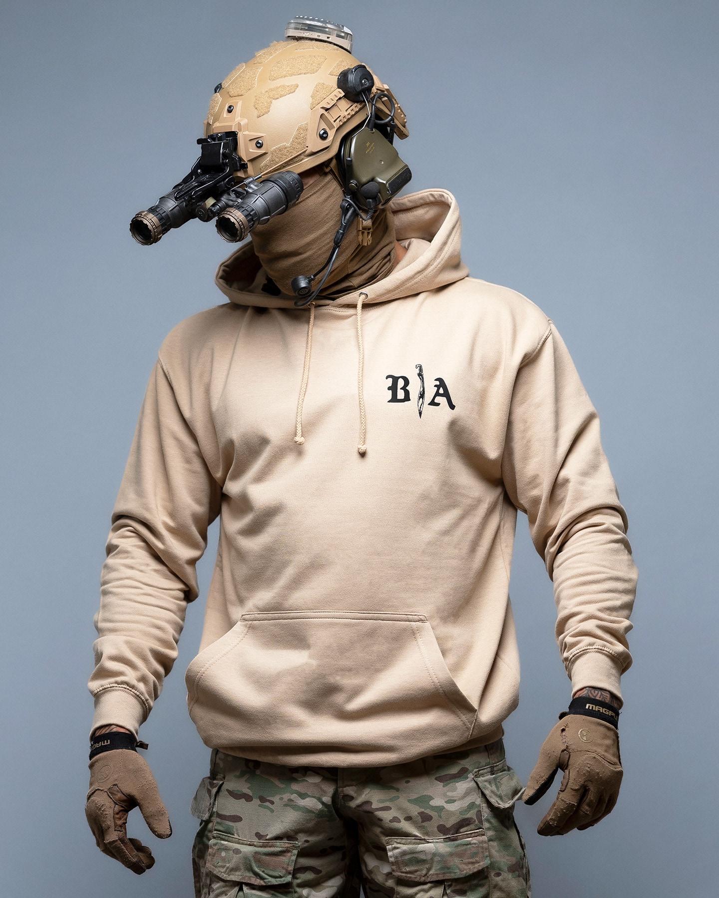 Bluza Brothers in Arms Die Once Hoodie - Sand