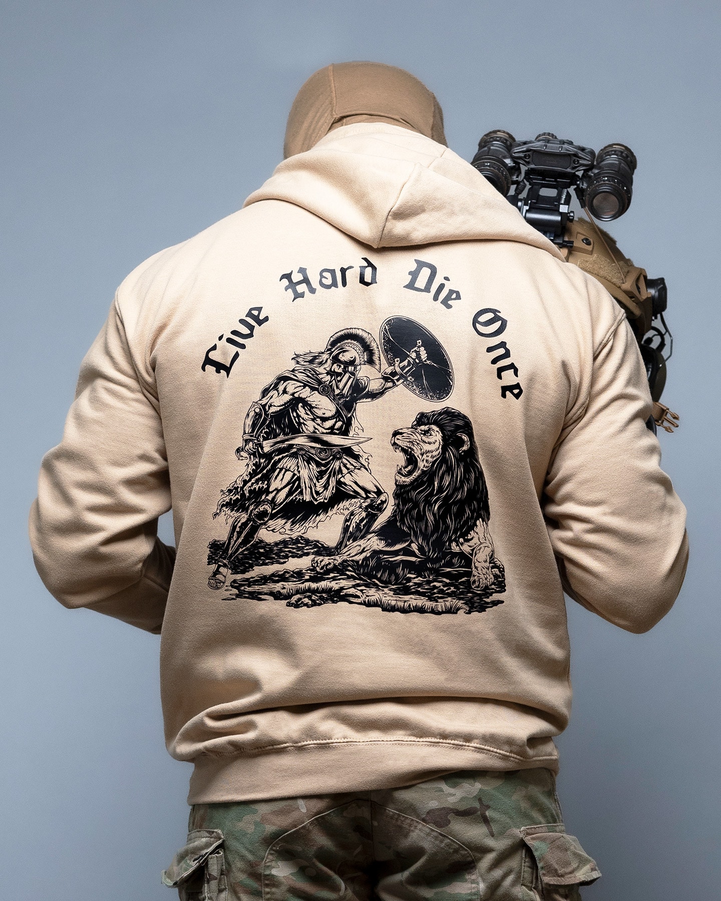 Bluza Brothers in Arms Die Once Hoodie - Sand