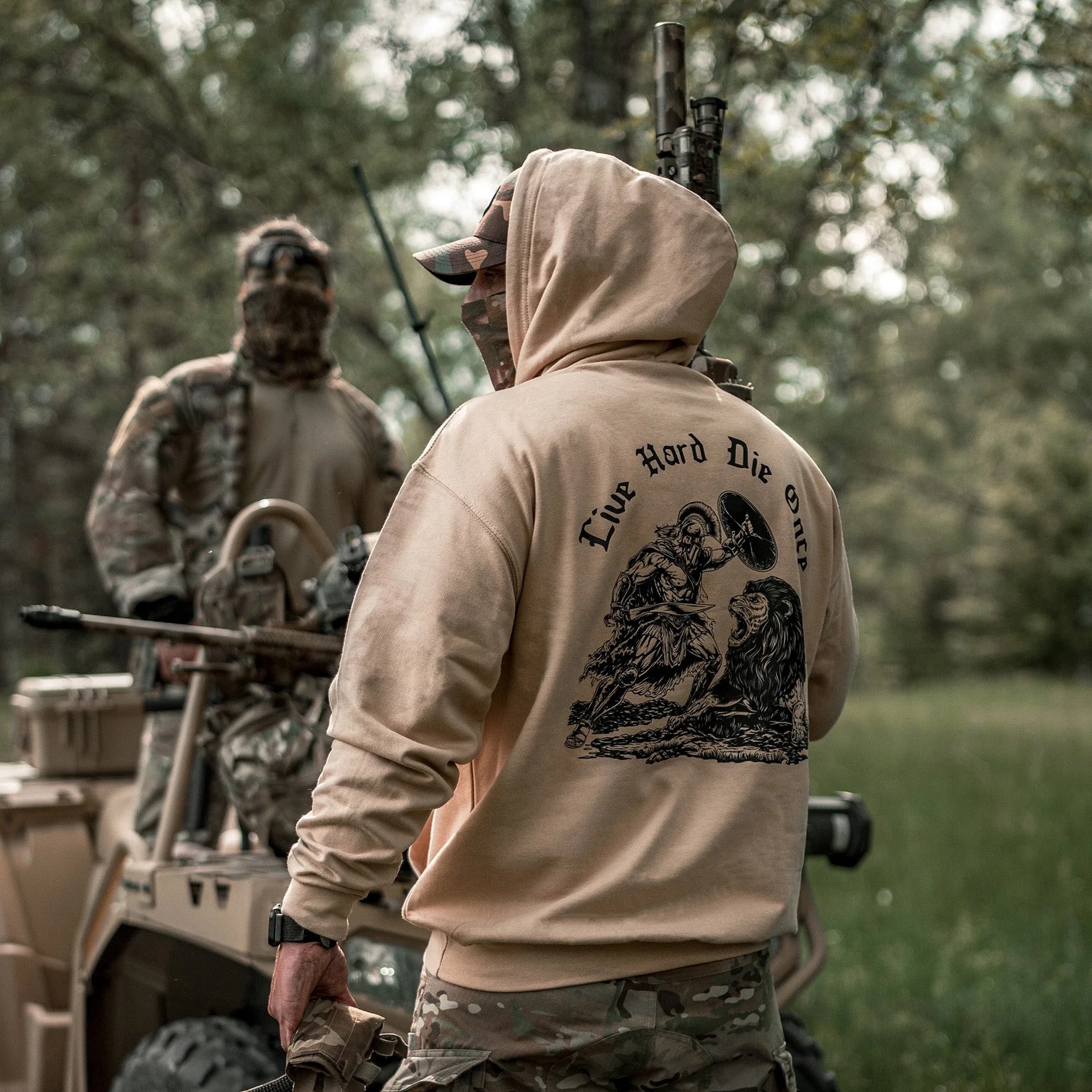 Bluza Brothers in Arms Die Once Hoodie - Sand