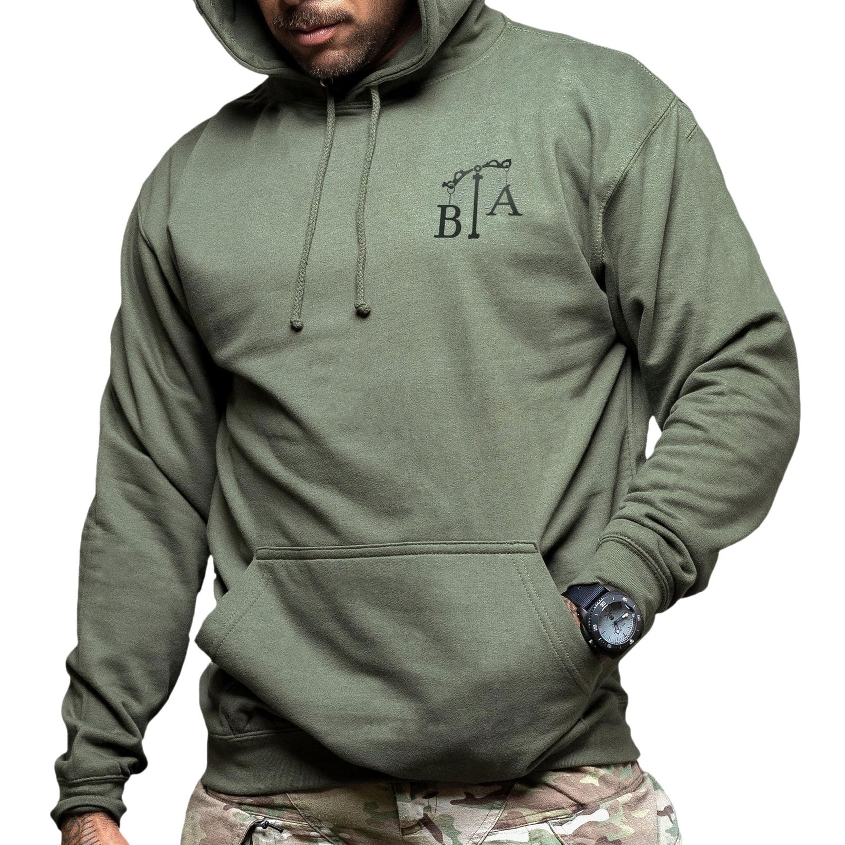 Bluza Brothers in Arms Justicia Hoodie - Olive