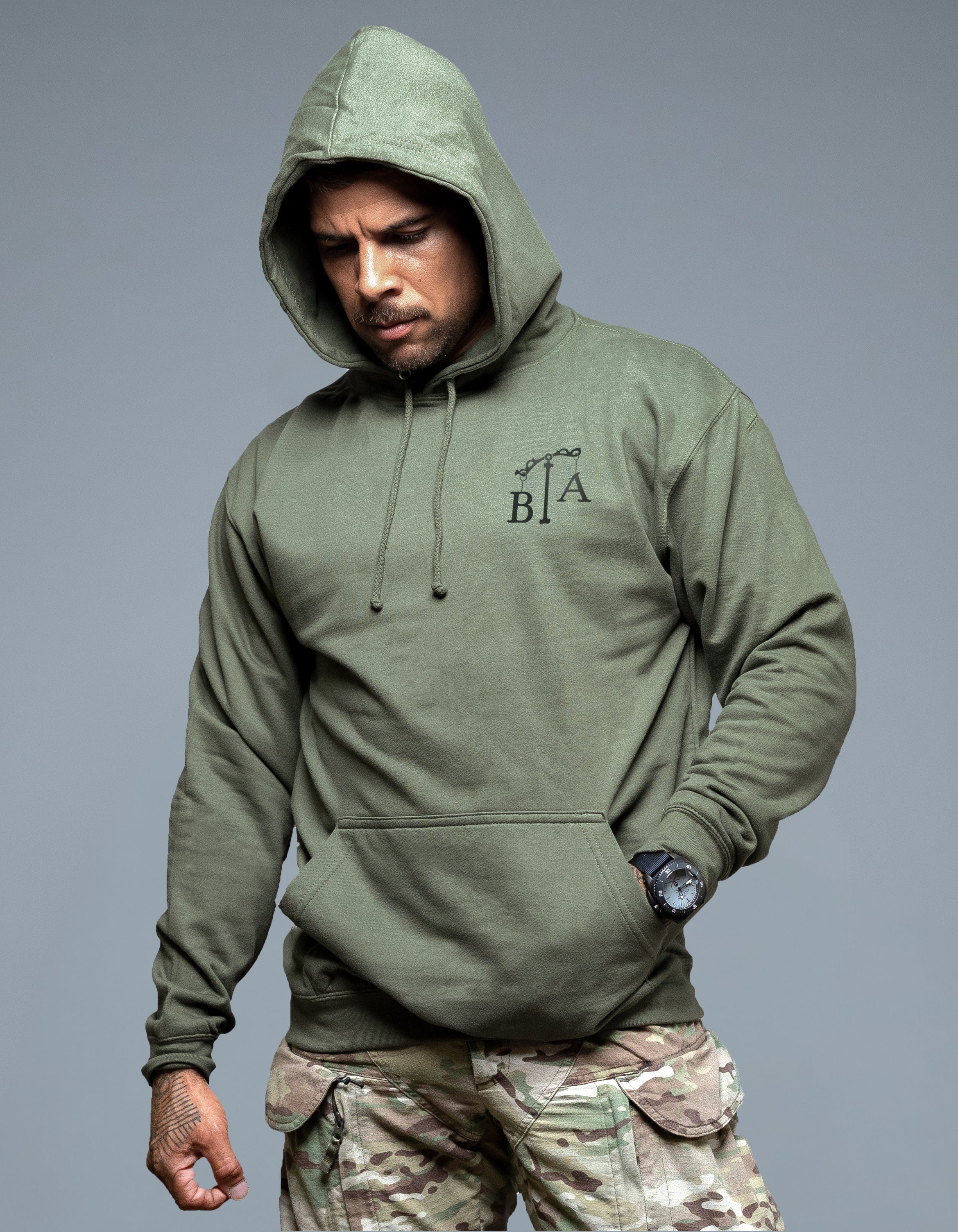 Bluza Brothers in Arms Justicia Hoodie - Olive