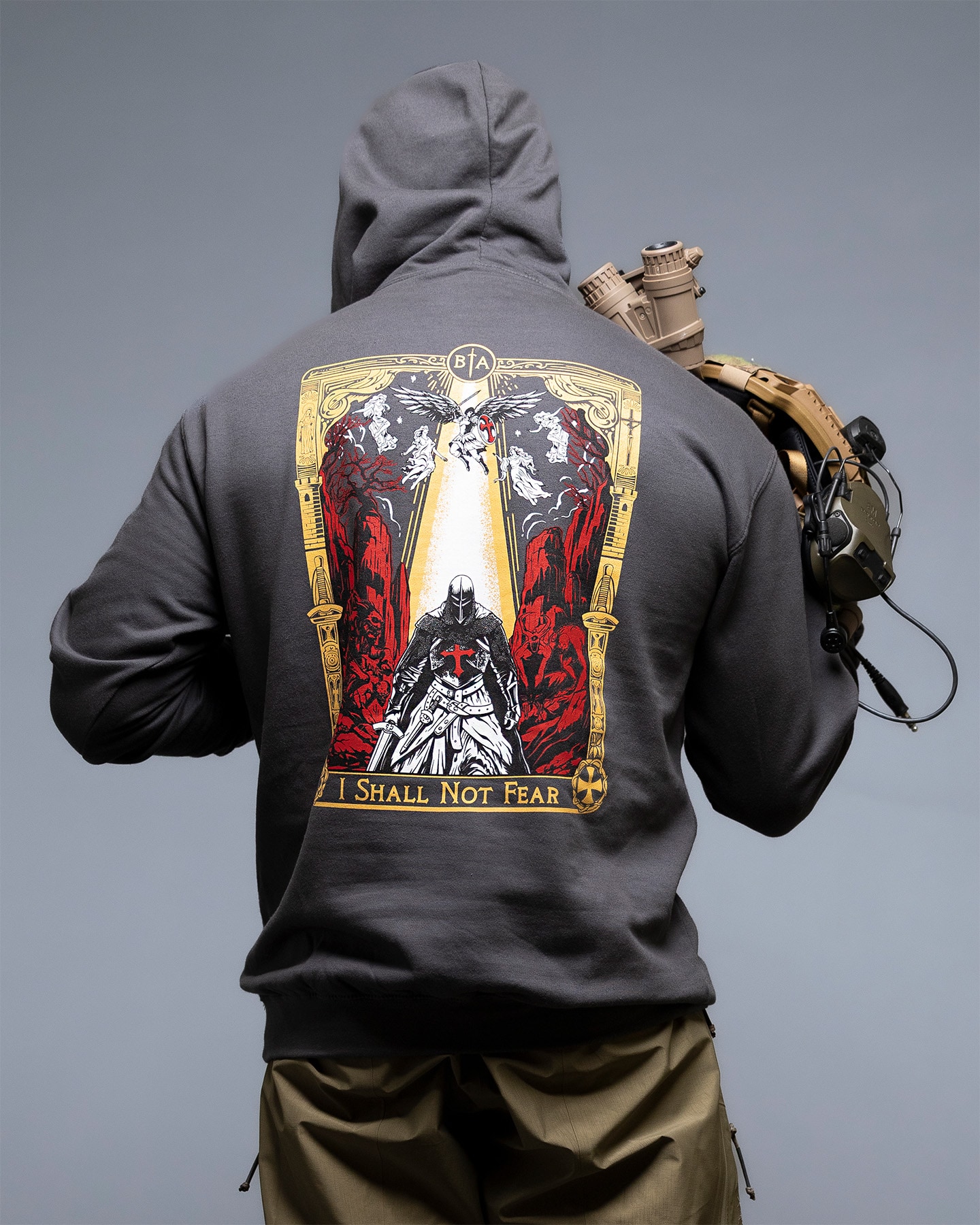 Bluza Brothers in Arms No Fear Hoodie - Steel Grey