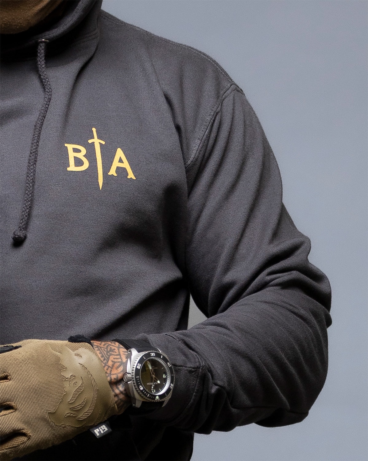 Bluza Brothers in Arms No Fear Hoodie - Steel Grey
