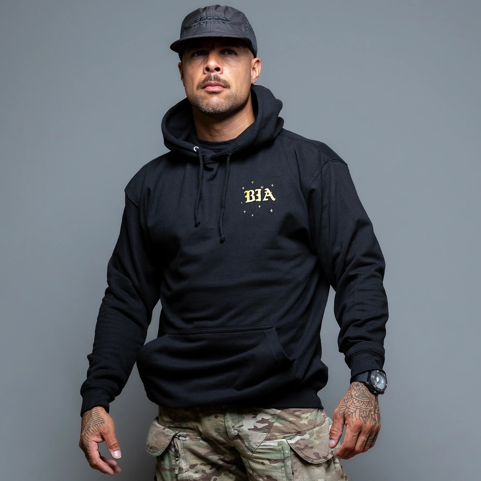 Bluza Brothers in Arms Stars Hoodie - Black