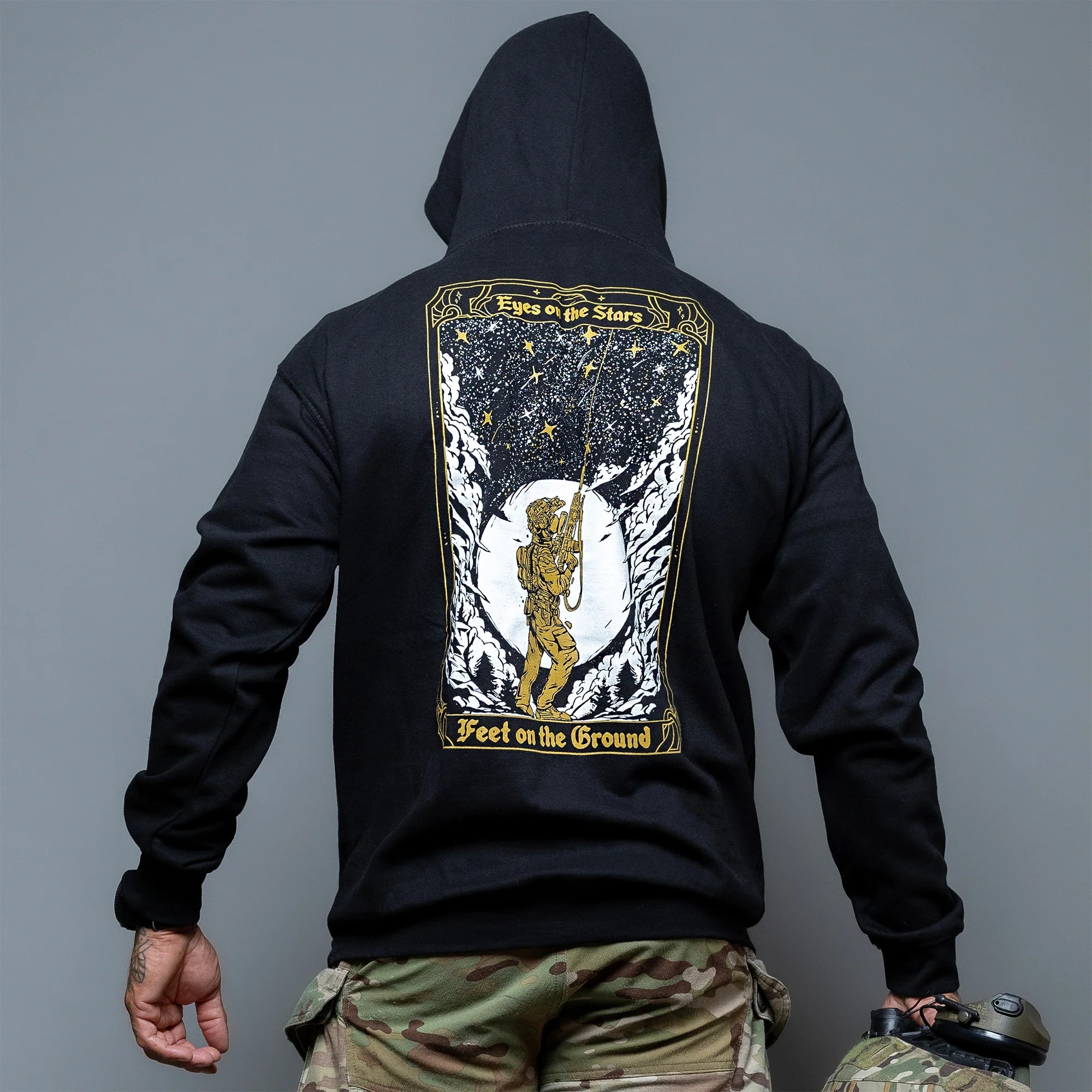 Bluza Brothers in Arms Stars Hoodie - Black