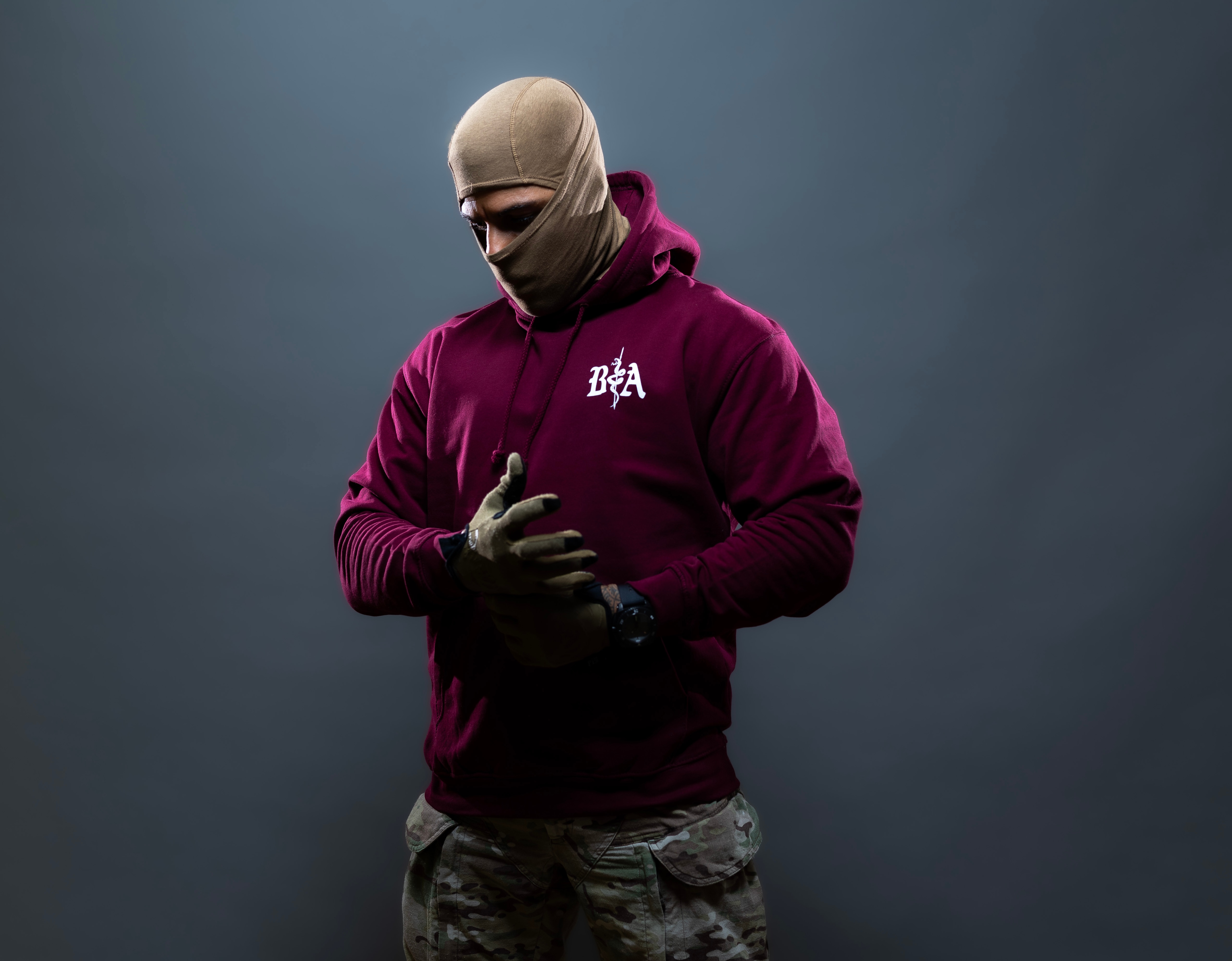 Bluza Brothers in Arms St. Michael Hoodie - Bordeaux
