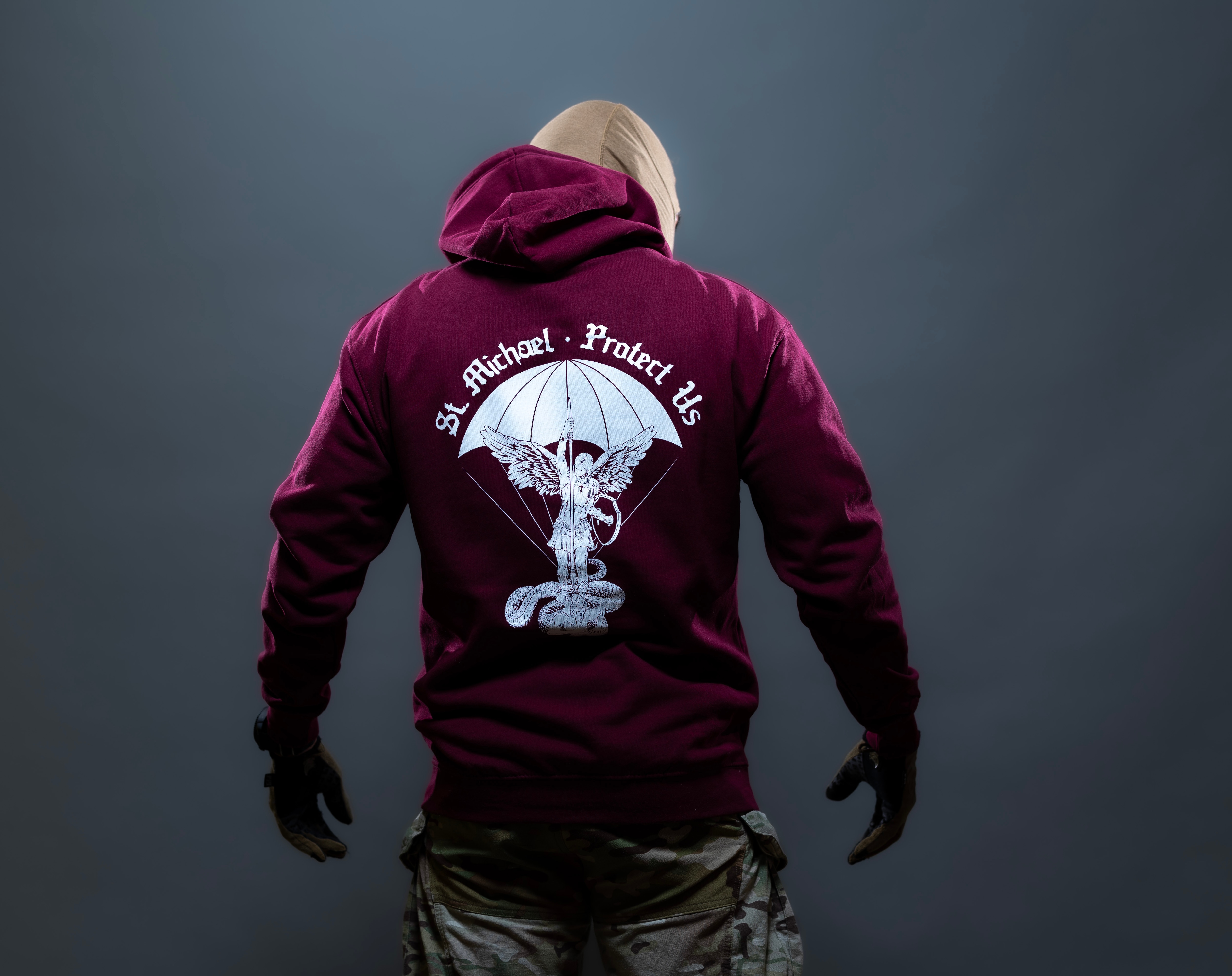 Bluza Brothers in Arms St. Michael Hoodie - Bordeaux