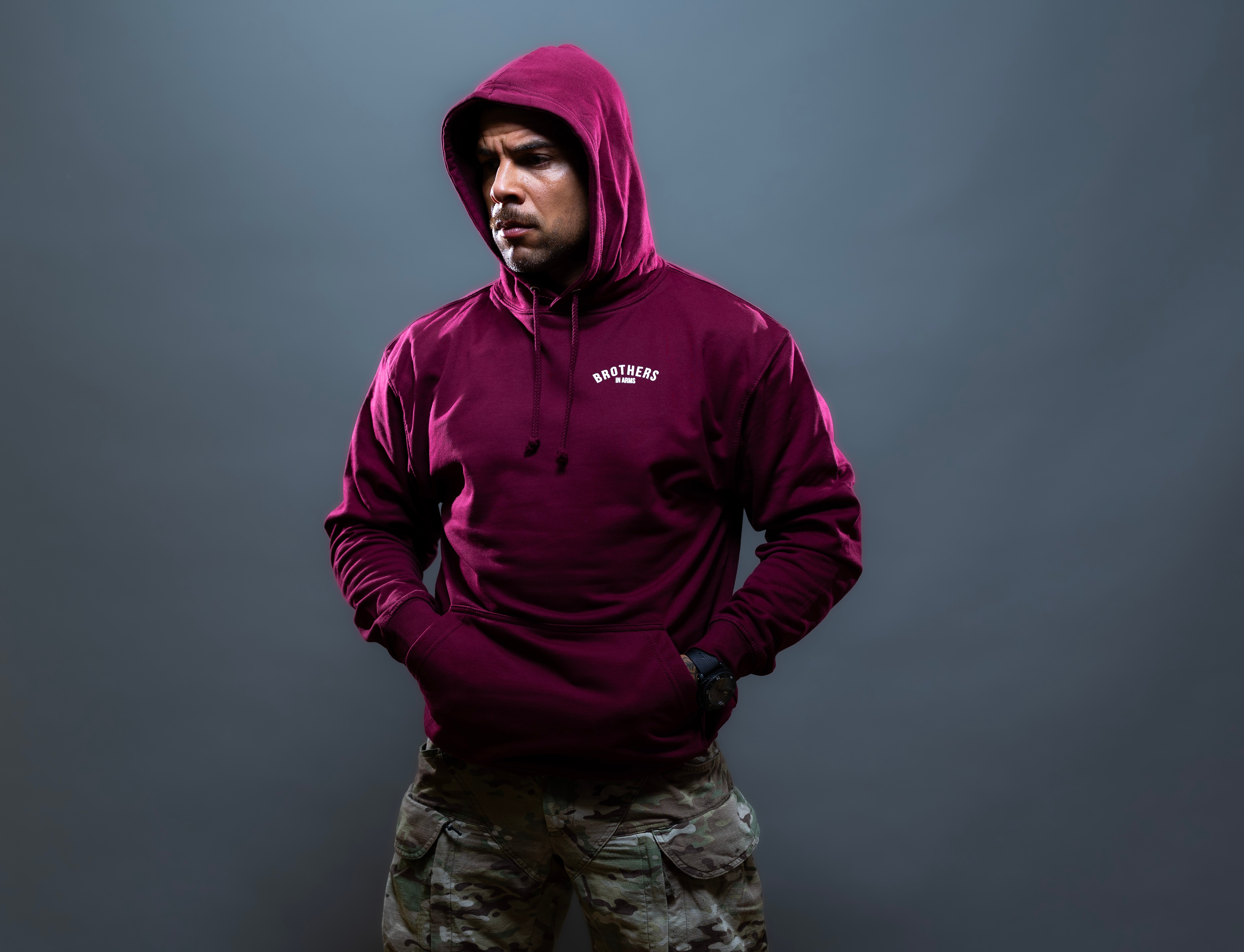 Bluza Brothers in Arms Team Hoodie - Bordeaux