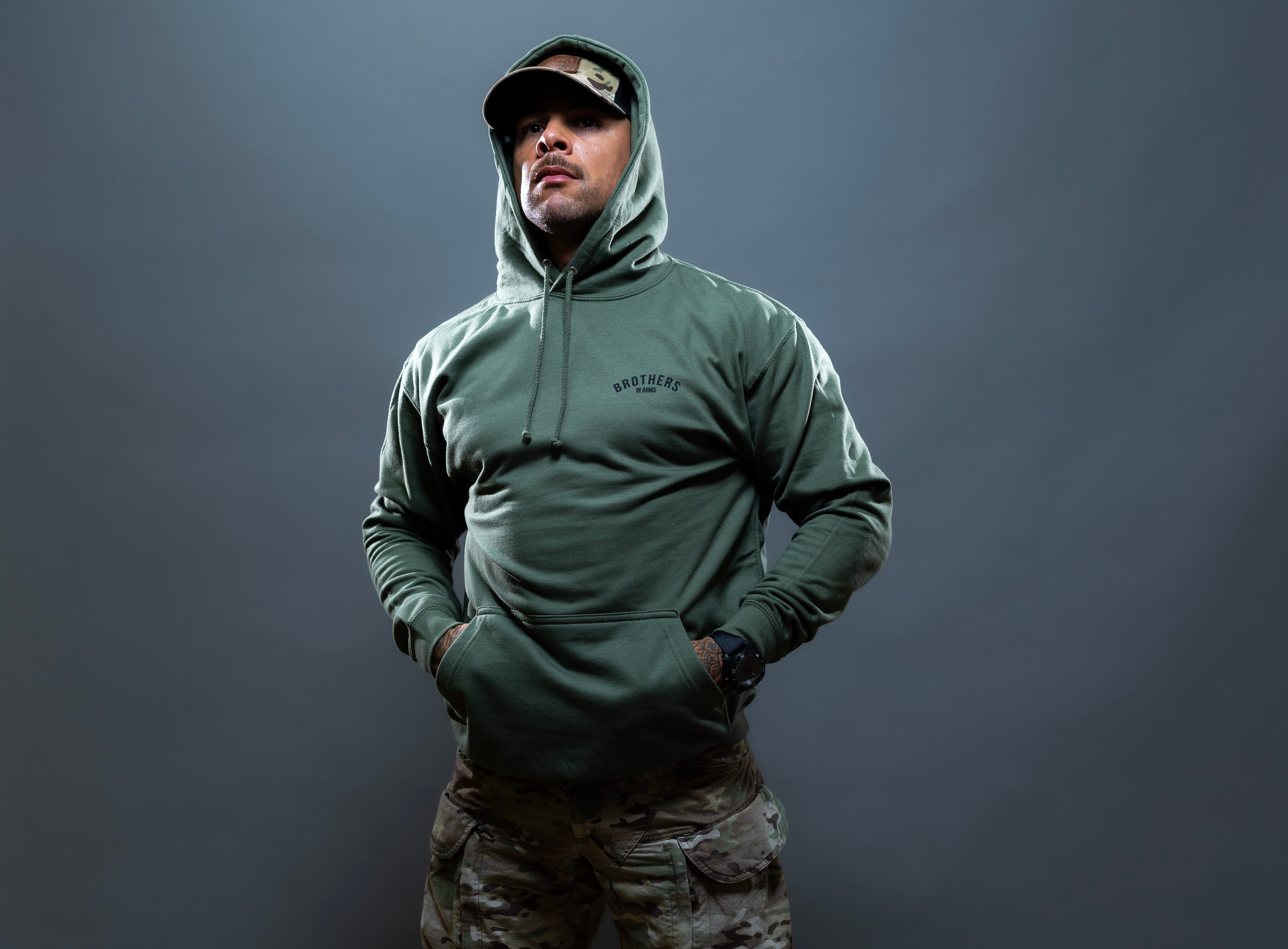 Bluza Brothers in Arms Team Hoodie - Olive
