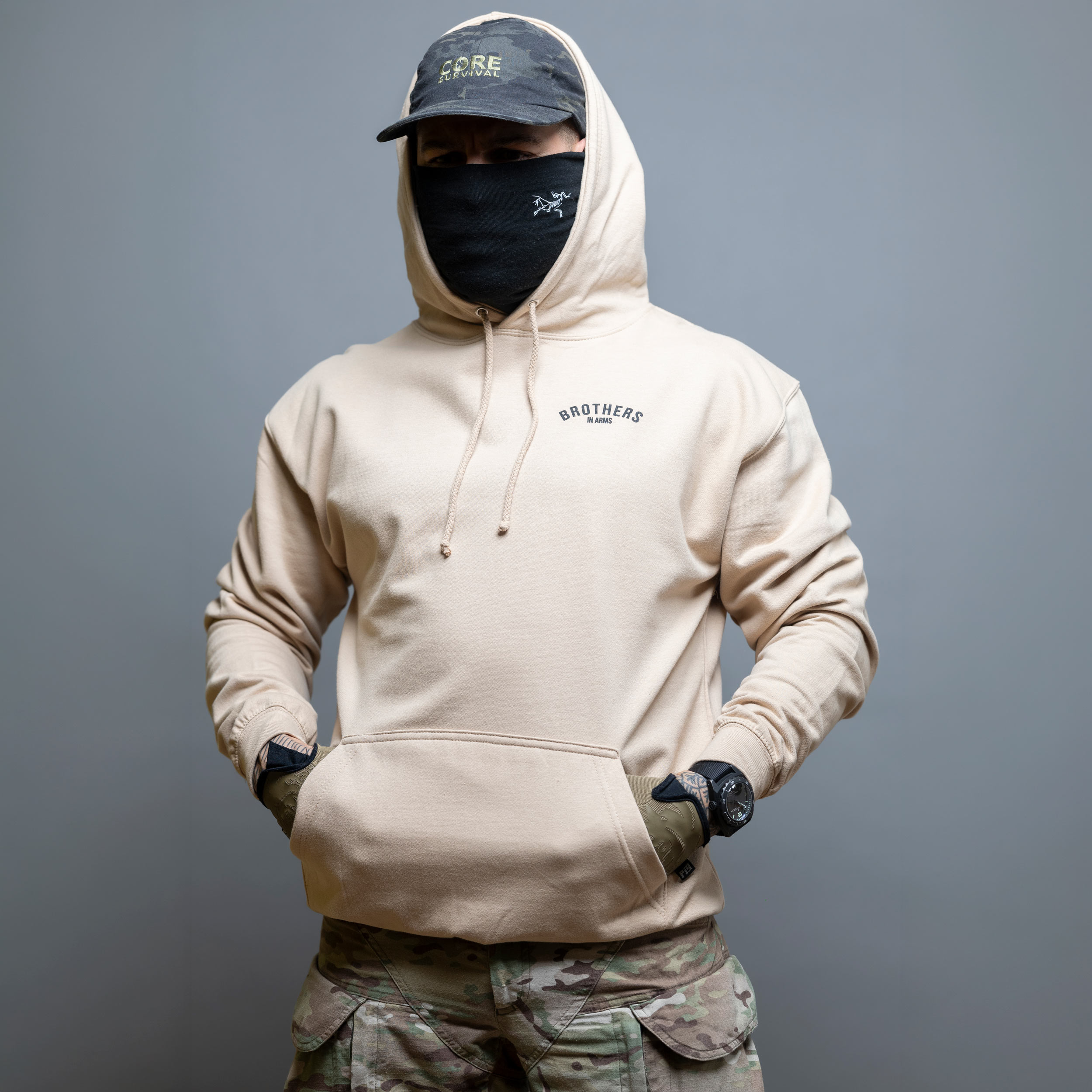 Bluza Brothers in Arms Team Hoodie - Sand
