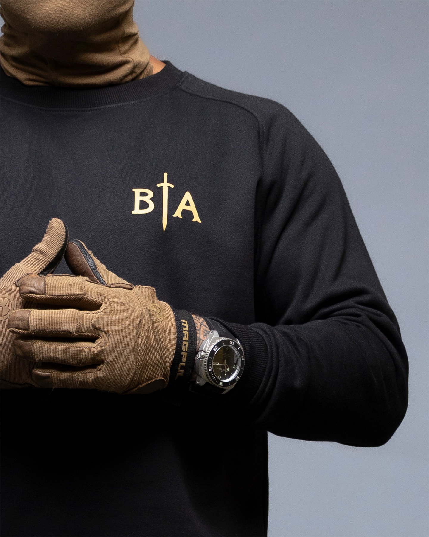 Bluza Brothers in Arms No Fear Crewneck - Black