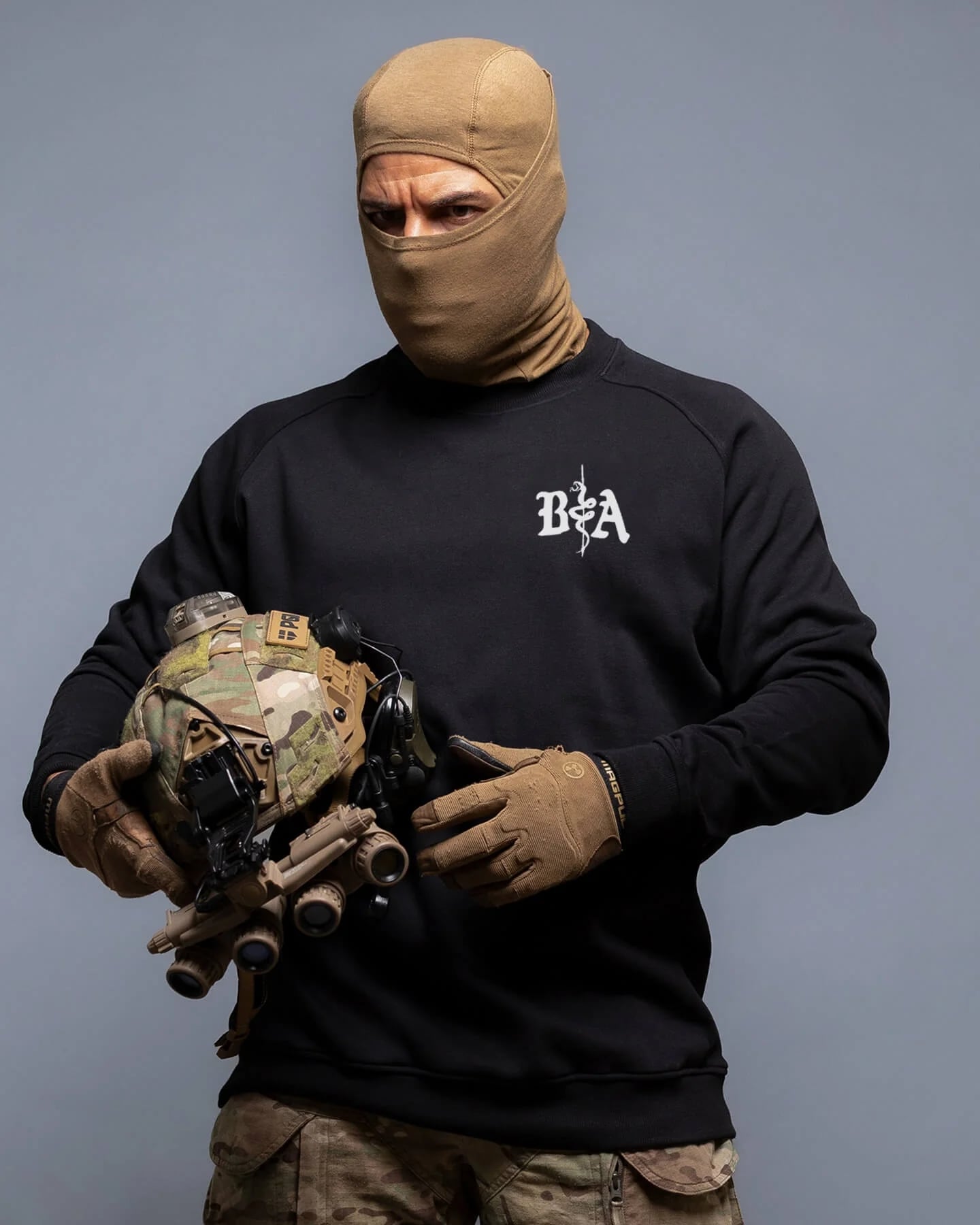 Світшот Brothers in Arms St. Michael Crewneck - Black
