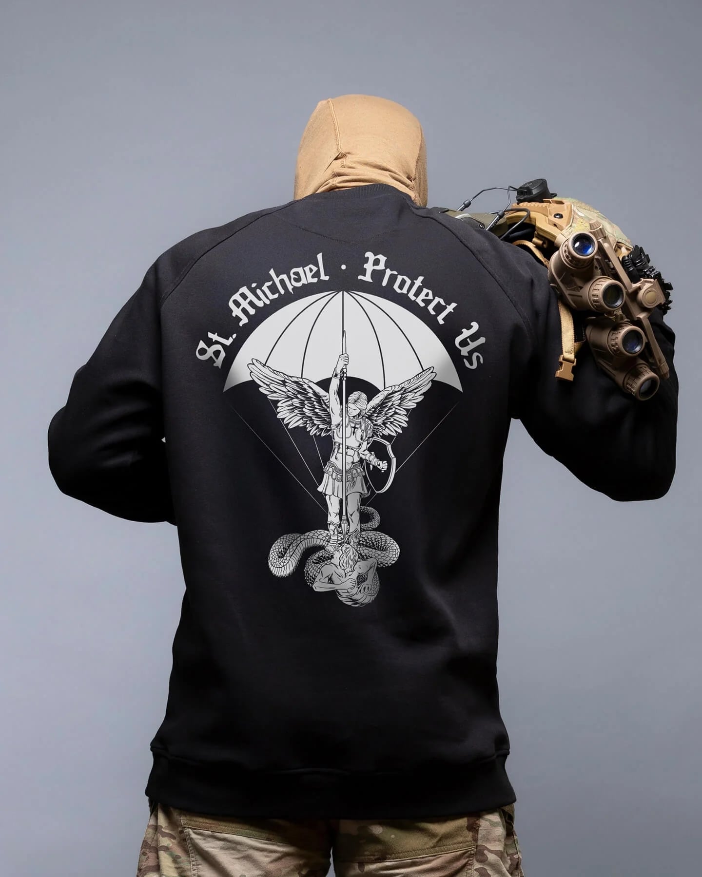 Світшот Brothers in Arms St. Michael Crewneck - Black