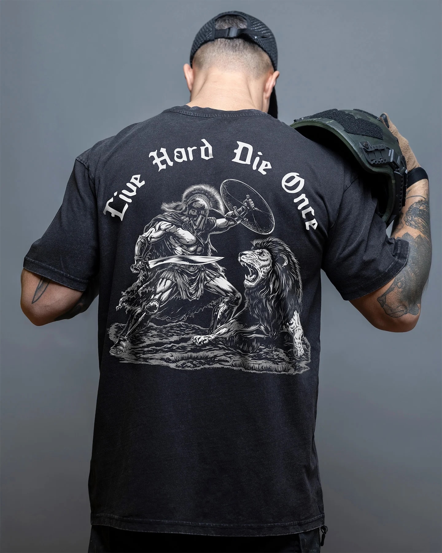 Koszulka T-Shirt Brothers In Arms Die Once Oversized - Black