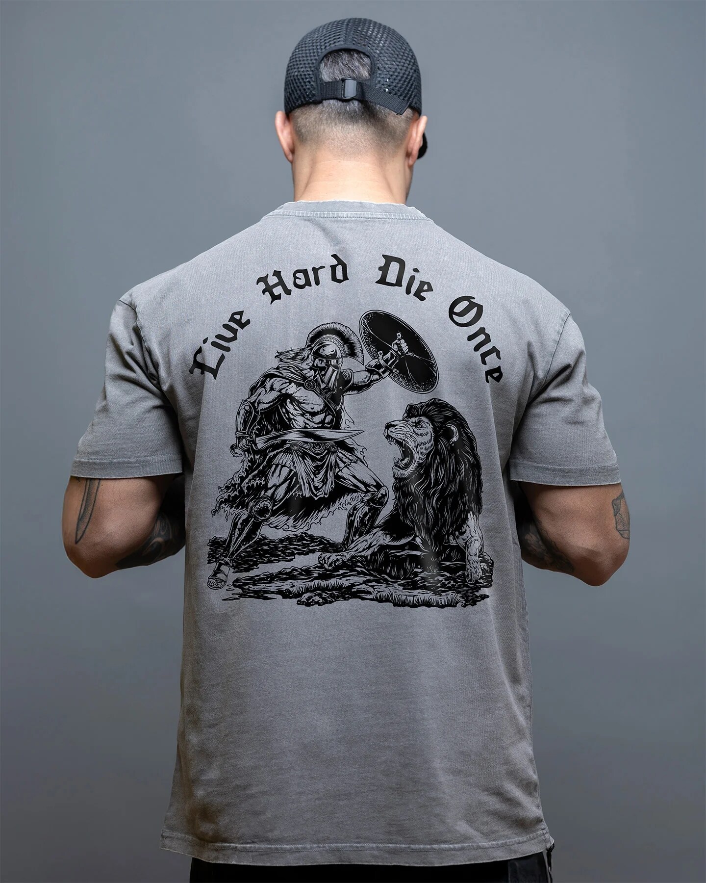 Футболка Brothers In Arms Die Once Oversized - Grey